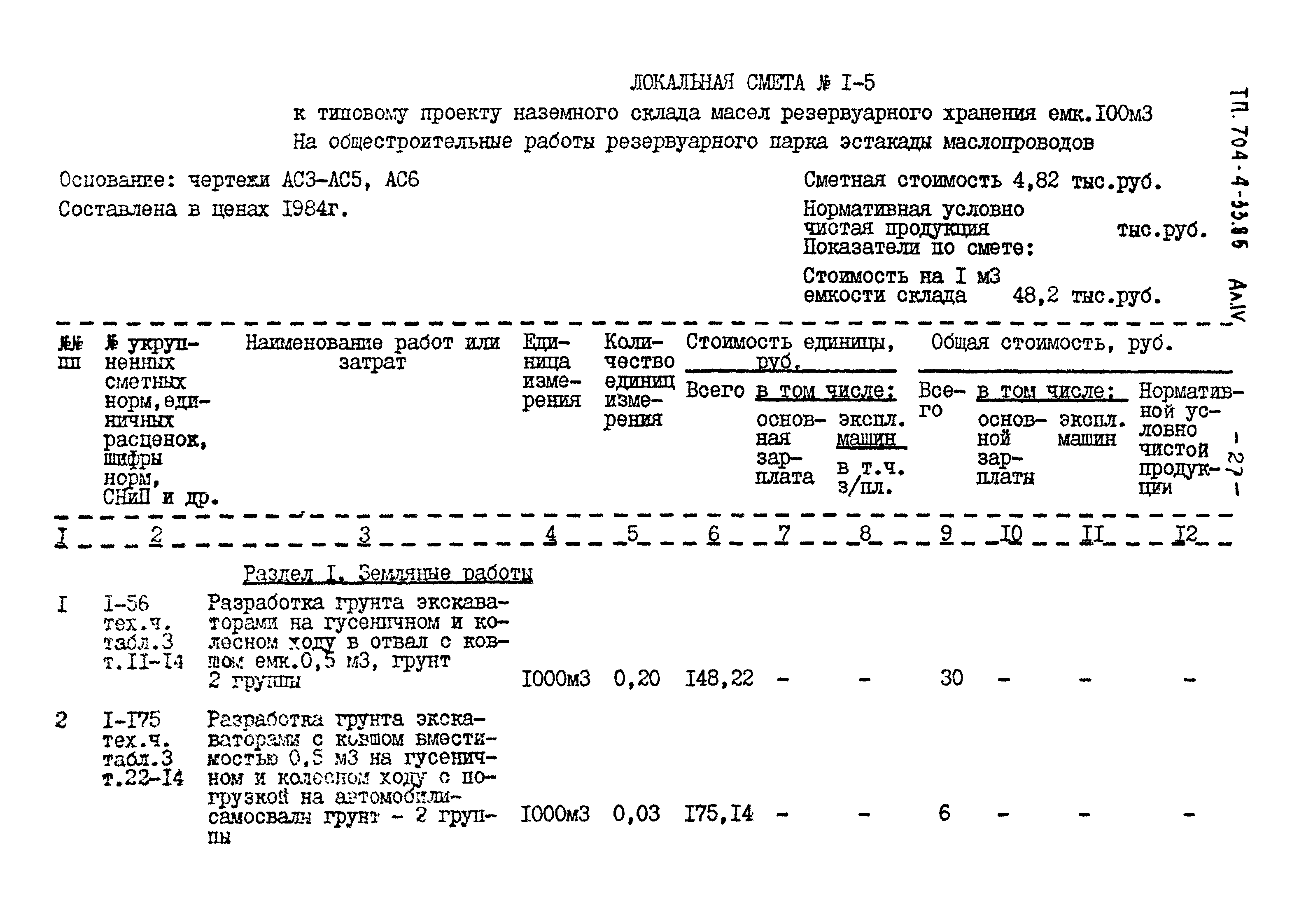 Типовой проект 704-4-33.85