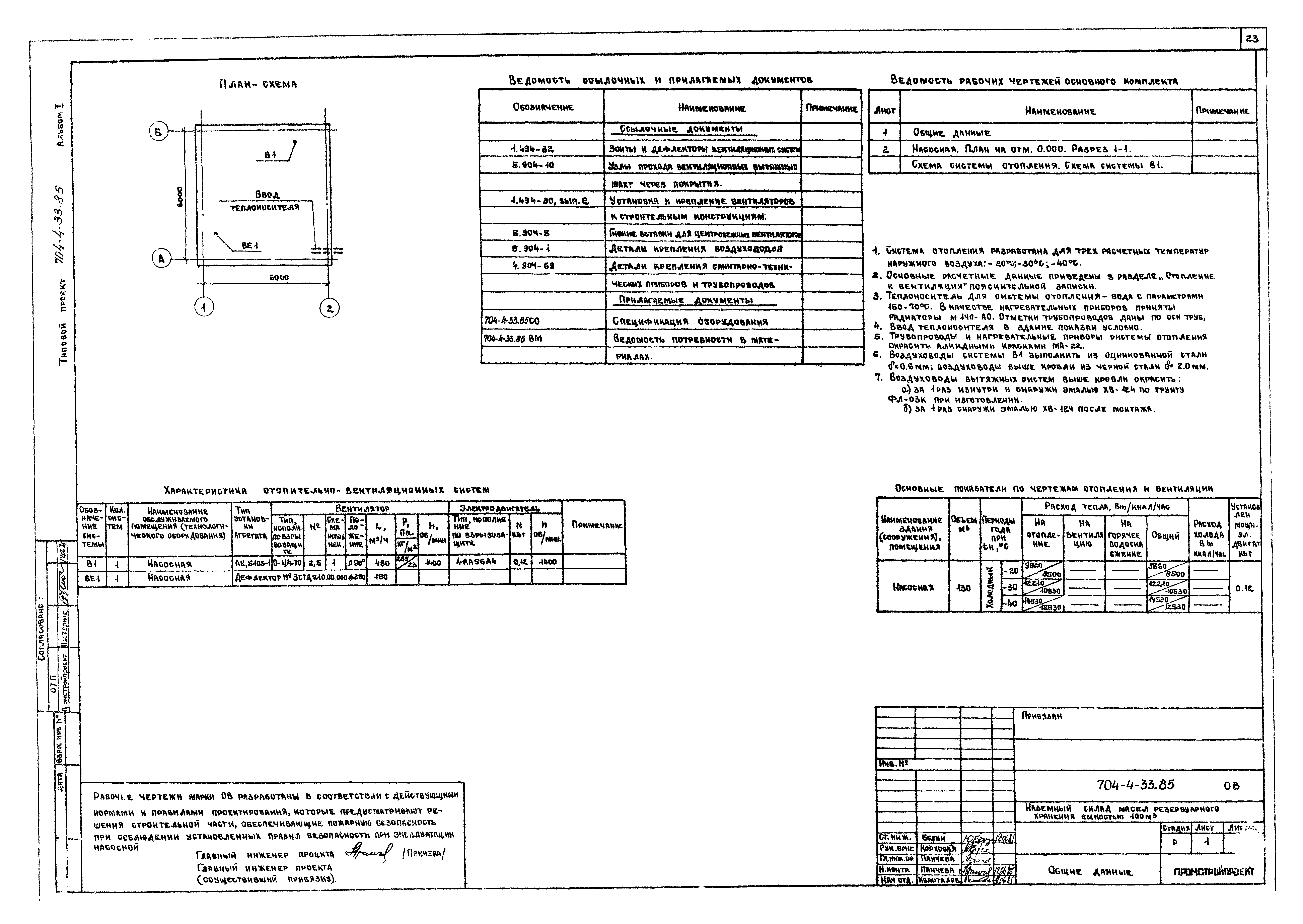 Типовой проект 704-4-33.85