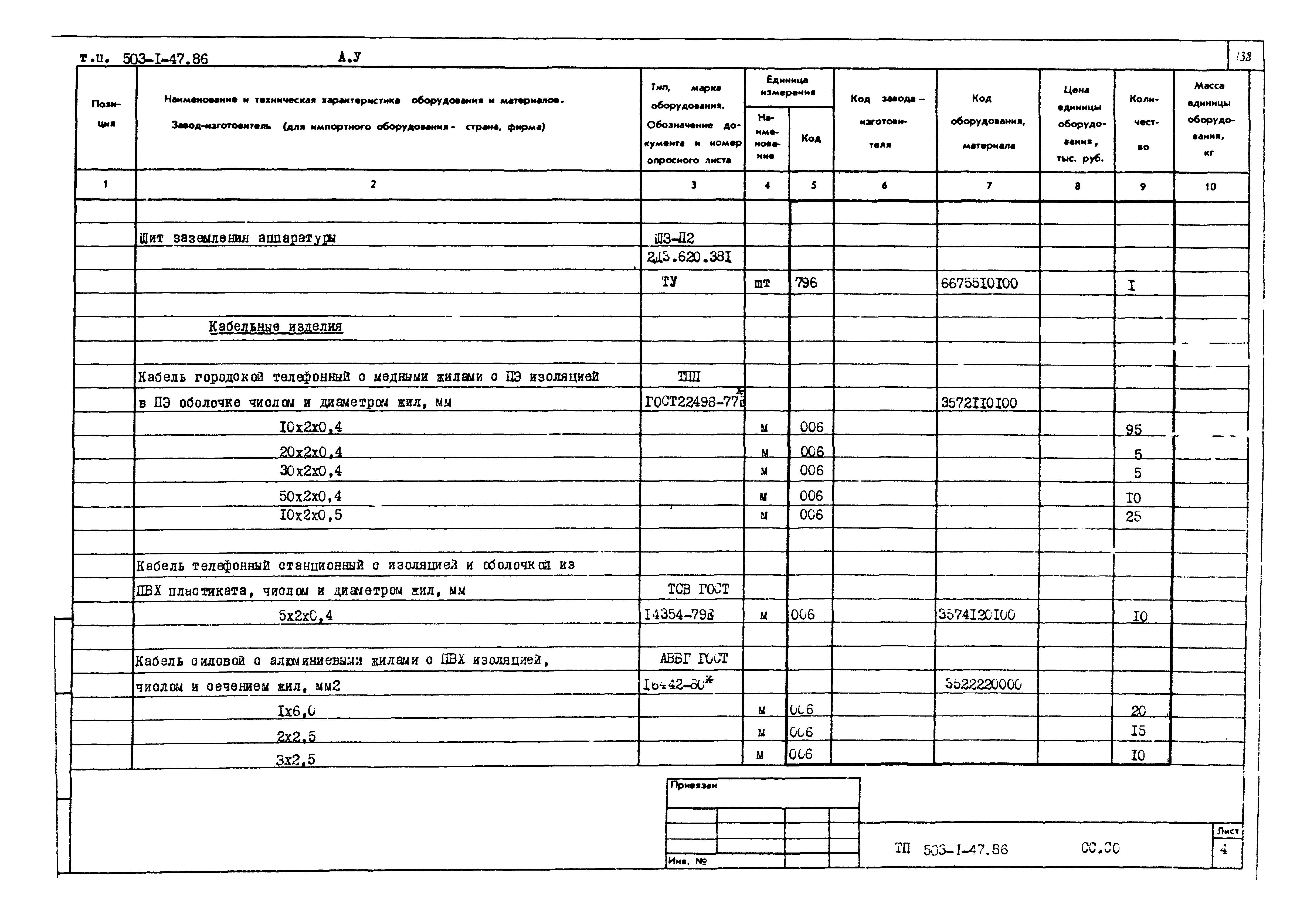 Типовой проект 503-1-47.86