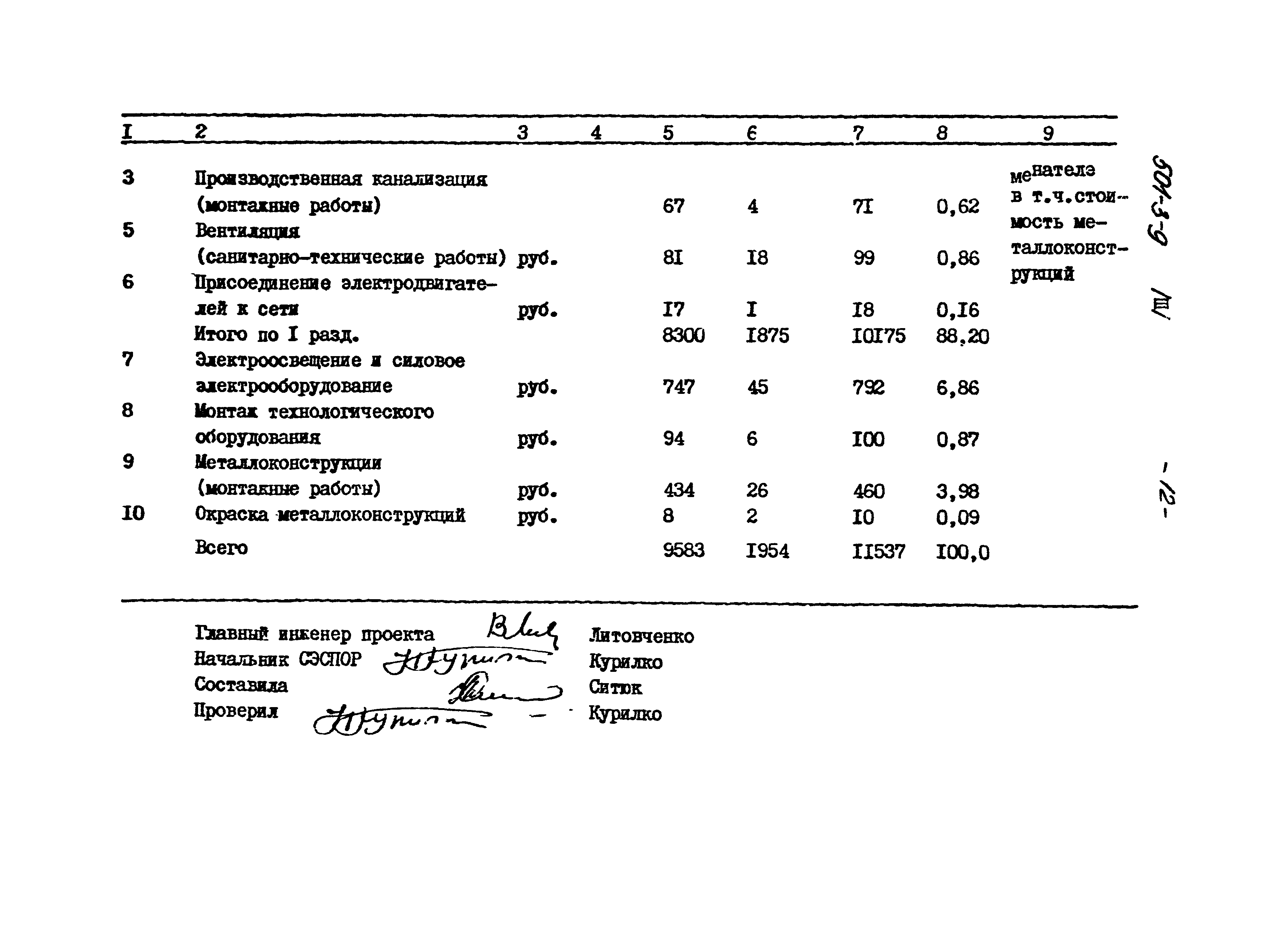 Типовой проект 501-3-9