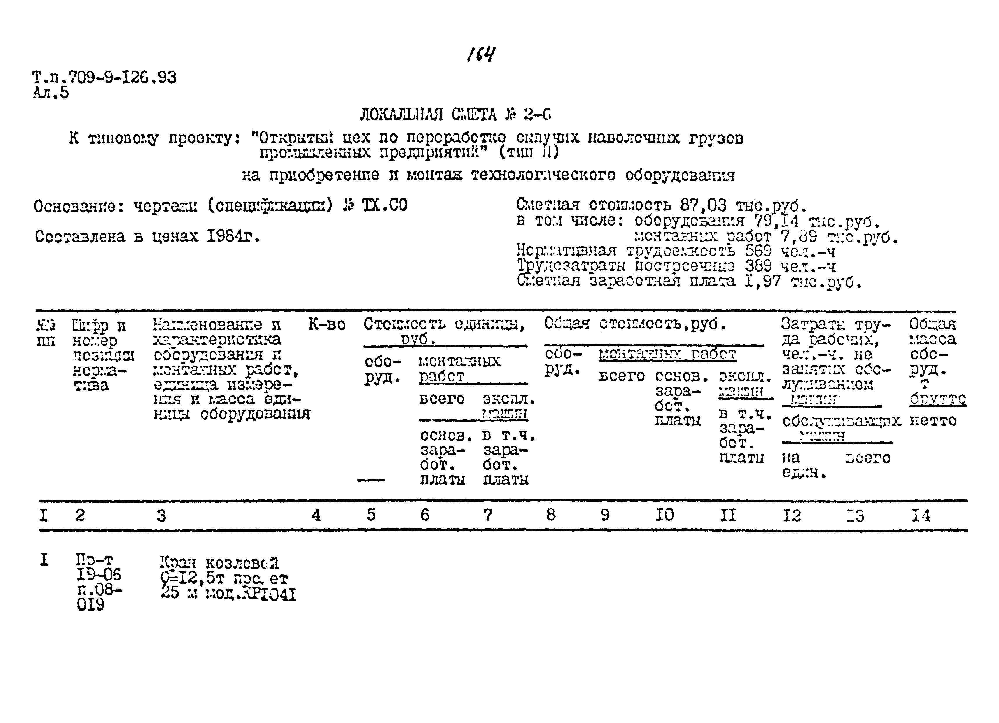 Типовой проект 709-9-126.93