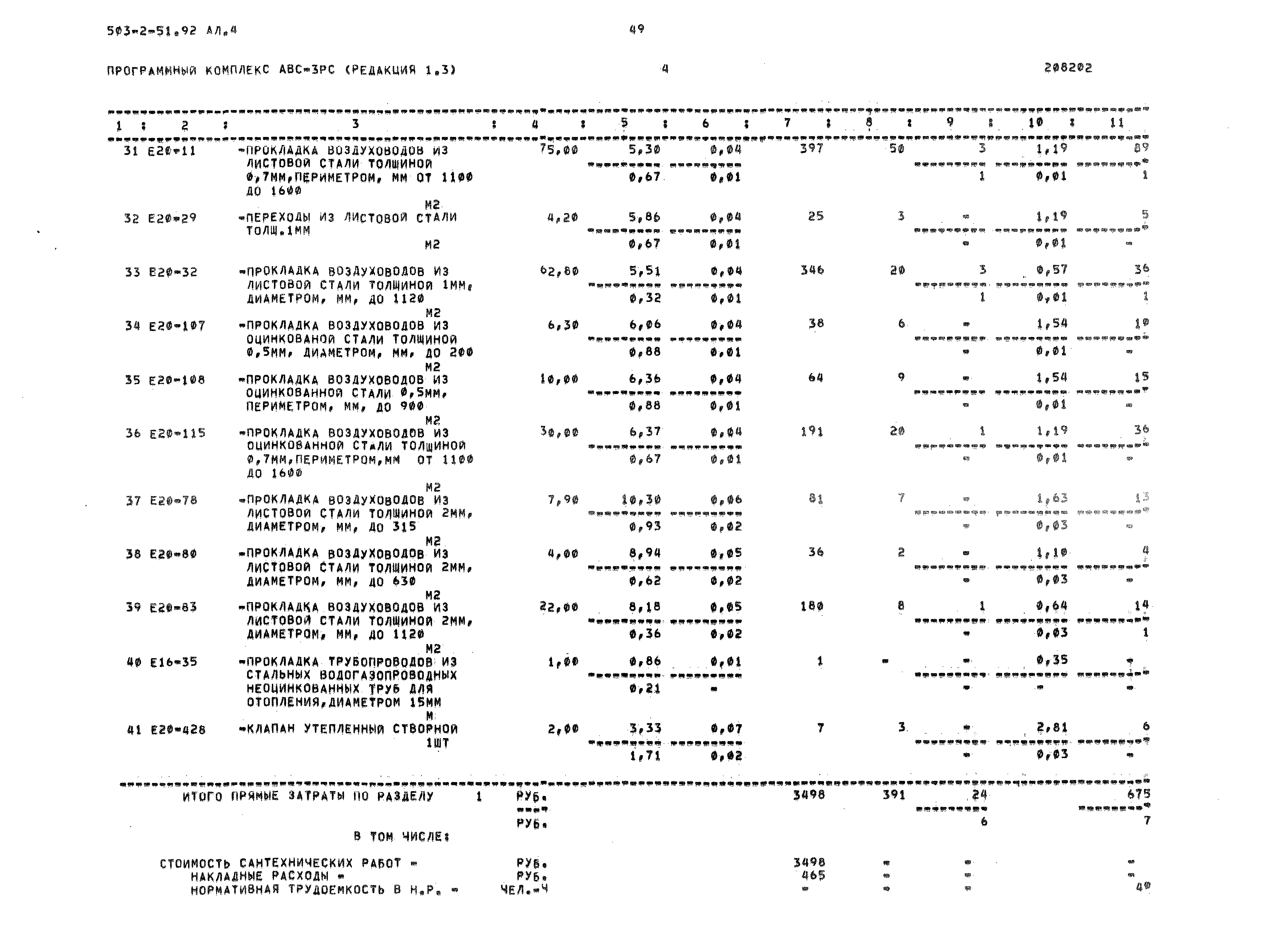 Типовой проект 503-2-51.92