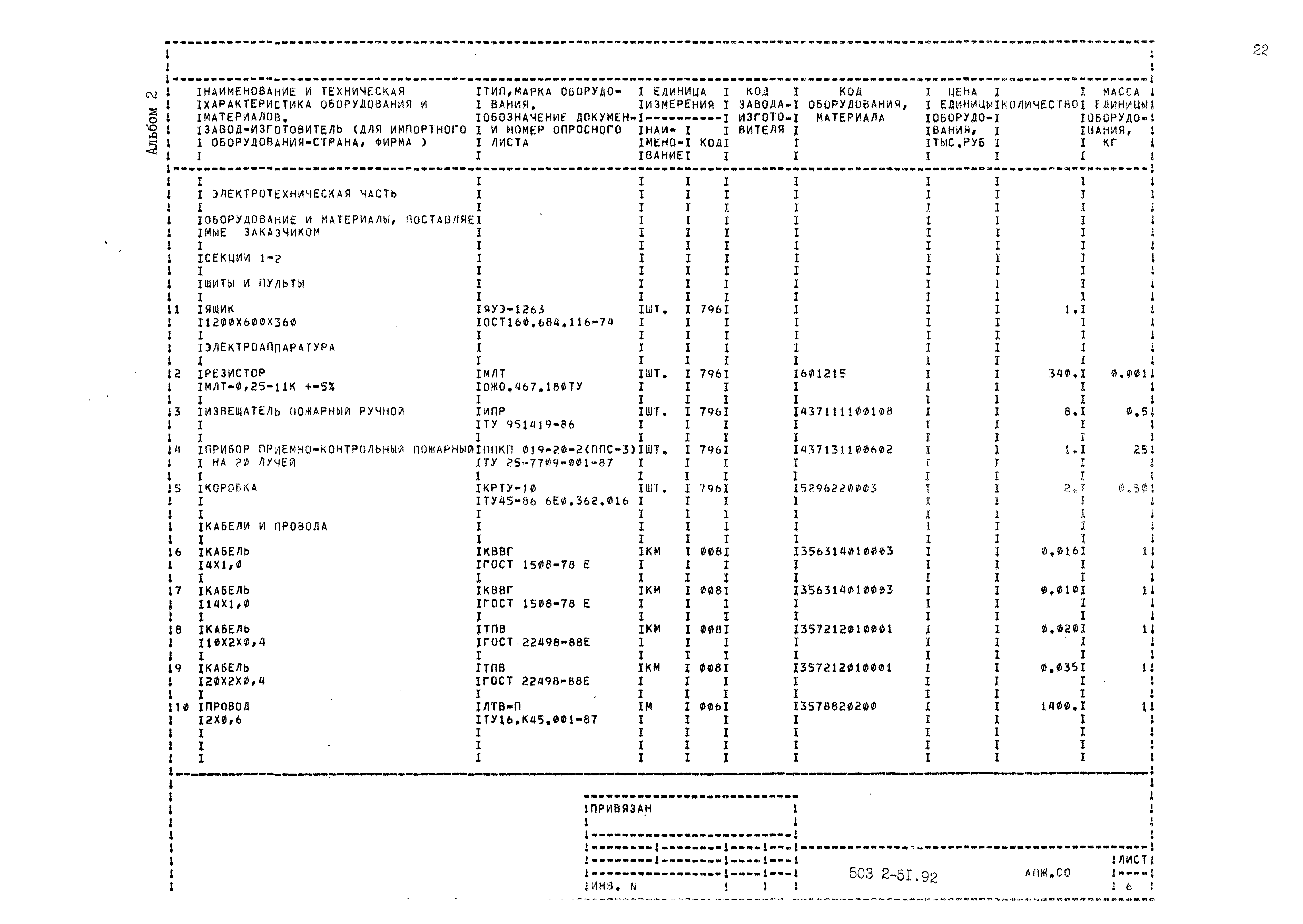 Типовой проект 503-2-51.92