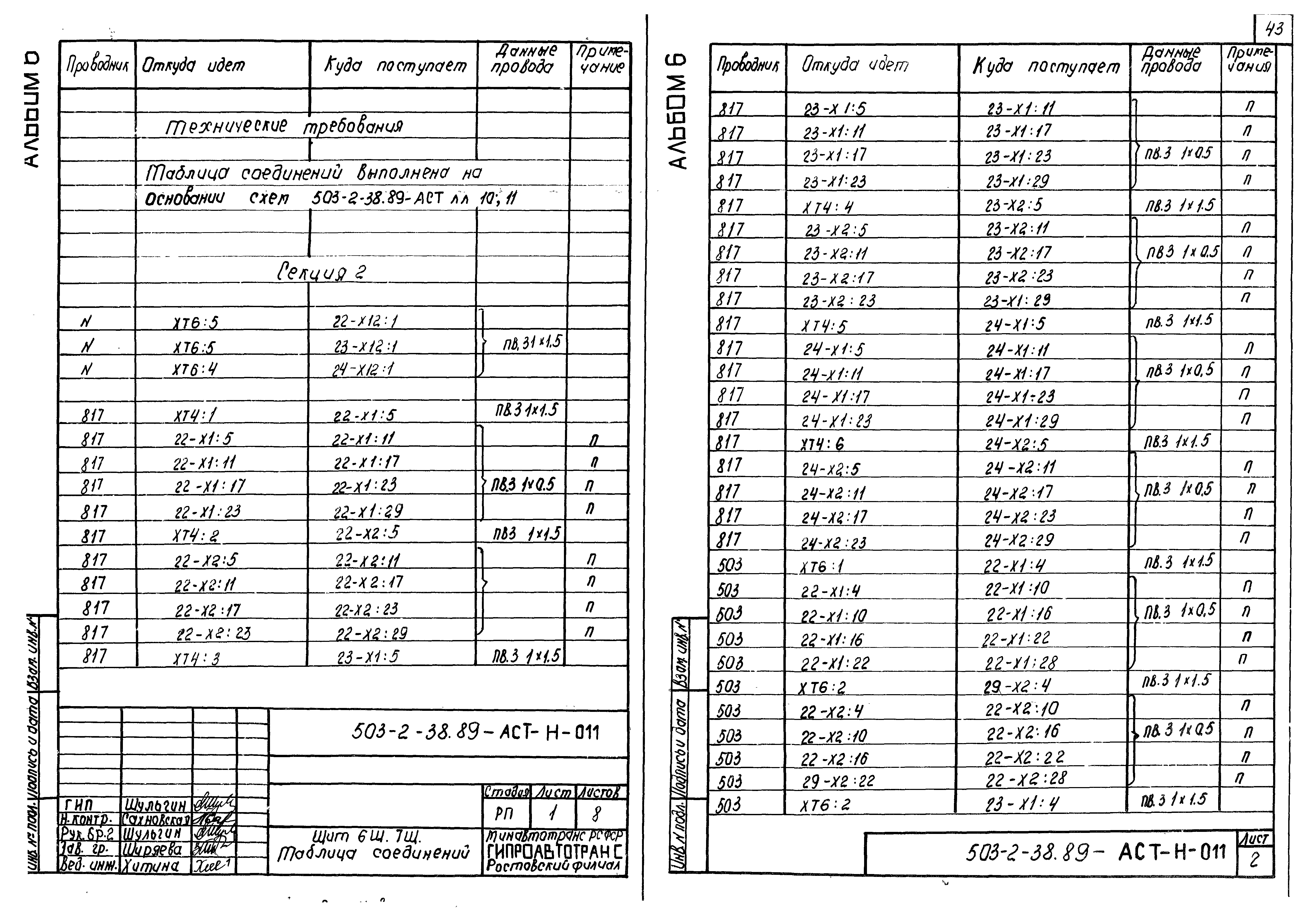 Типовой проект 503-2-38.89