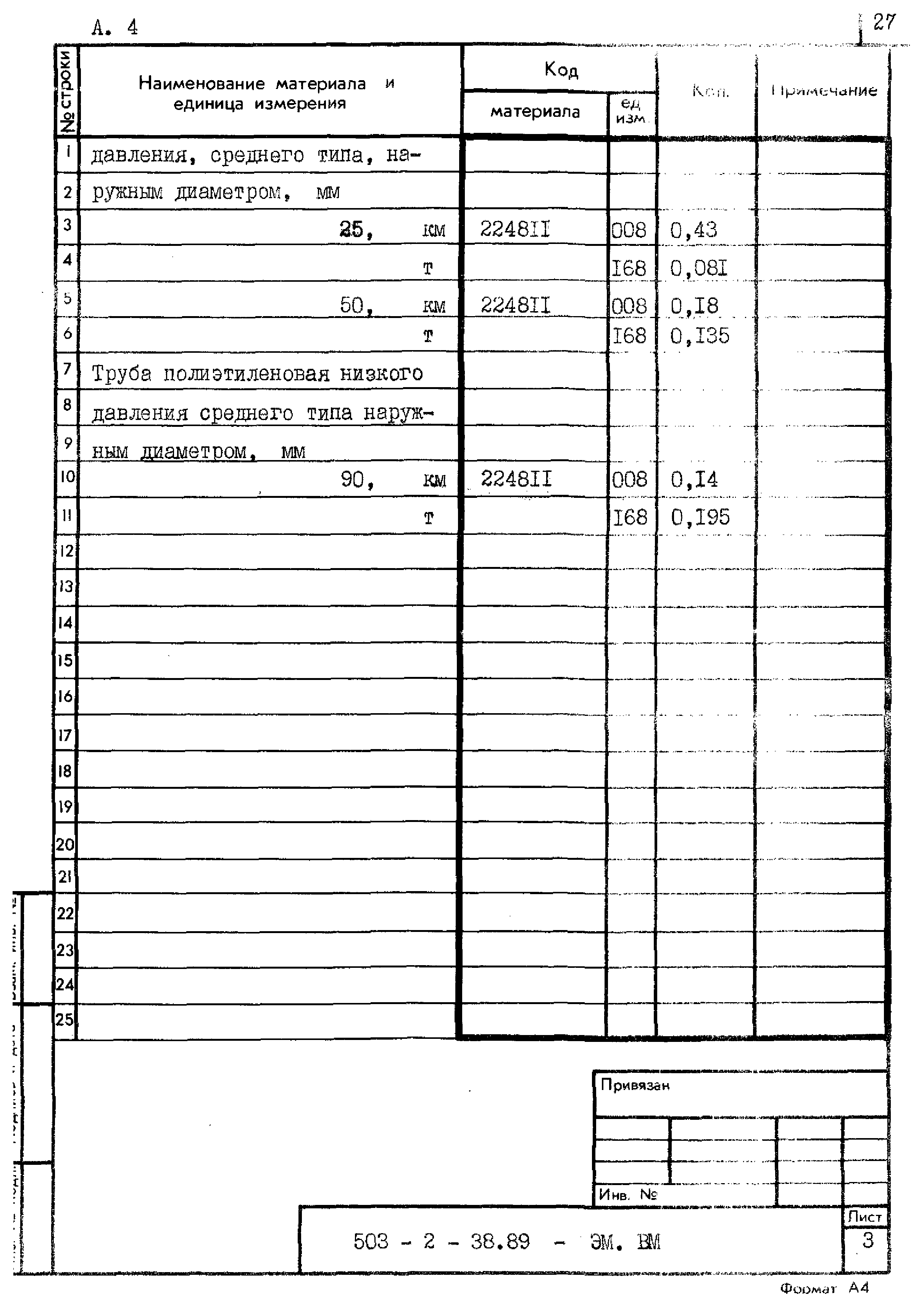 Типовой проект 503-2-38.89