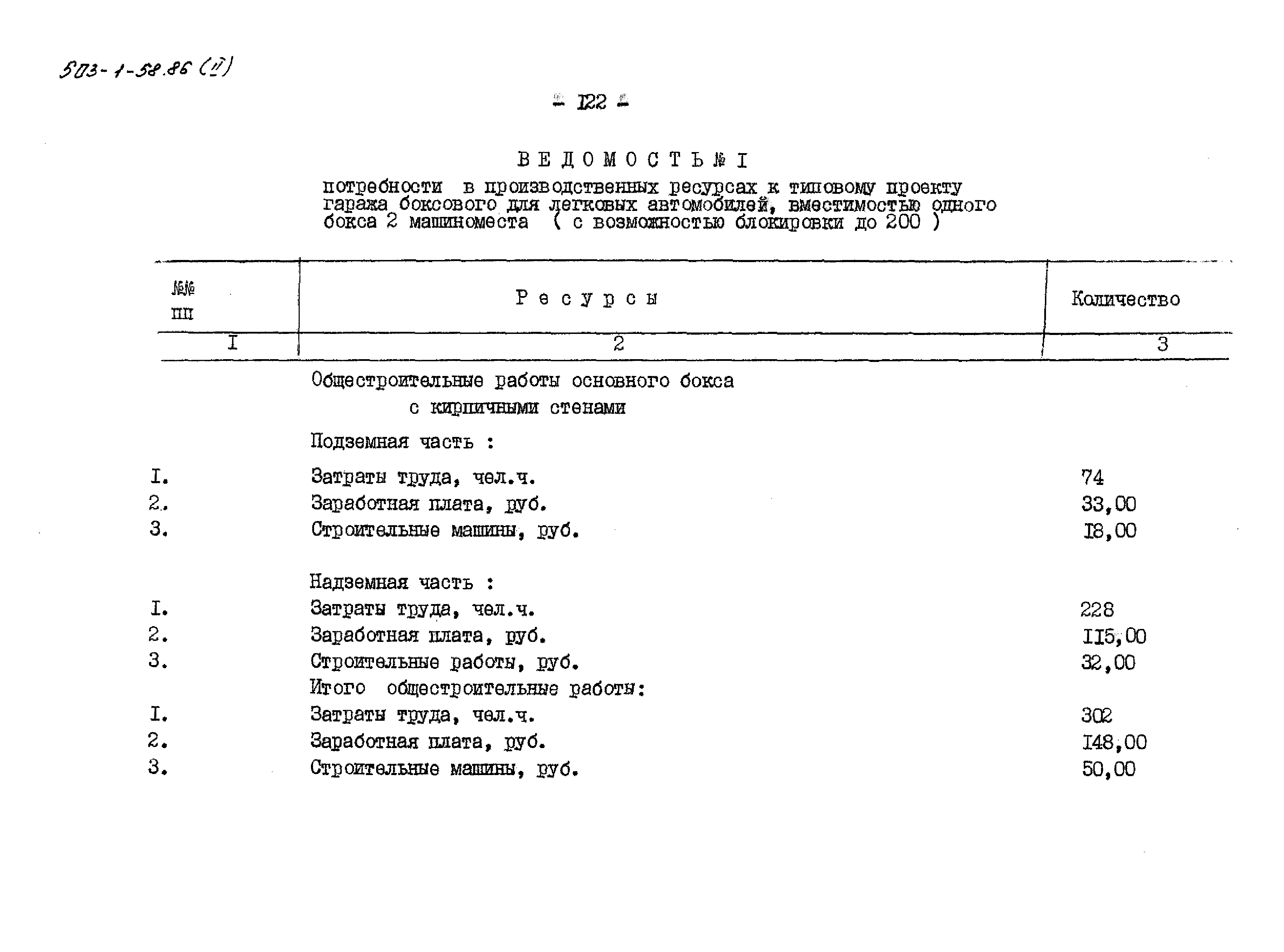 Типовой проект 503-1-58.86