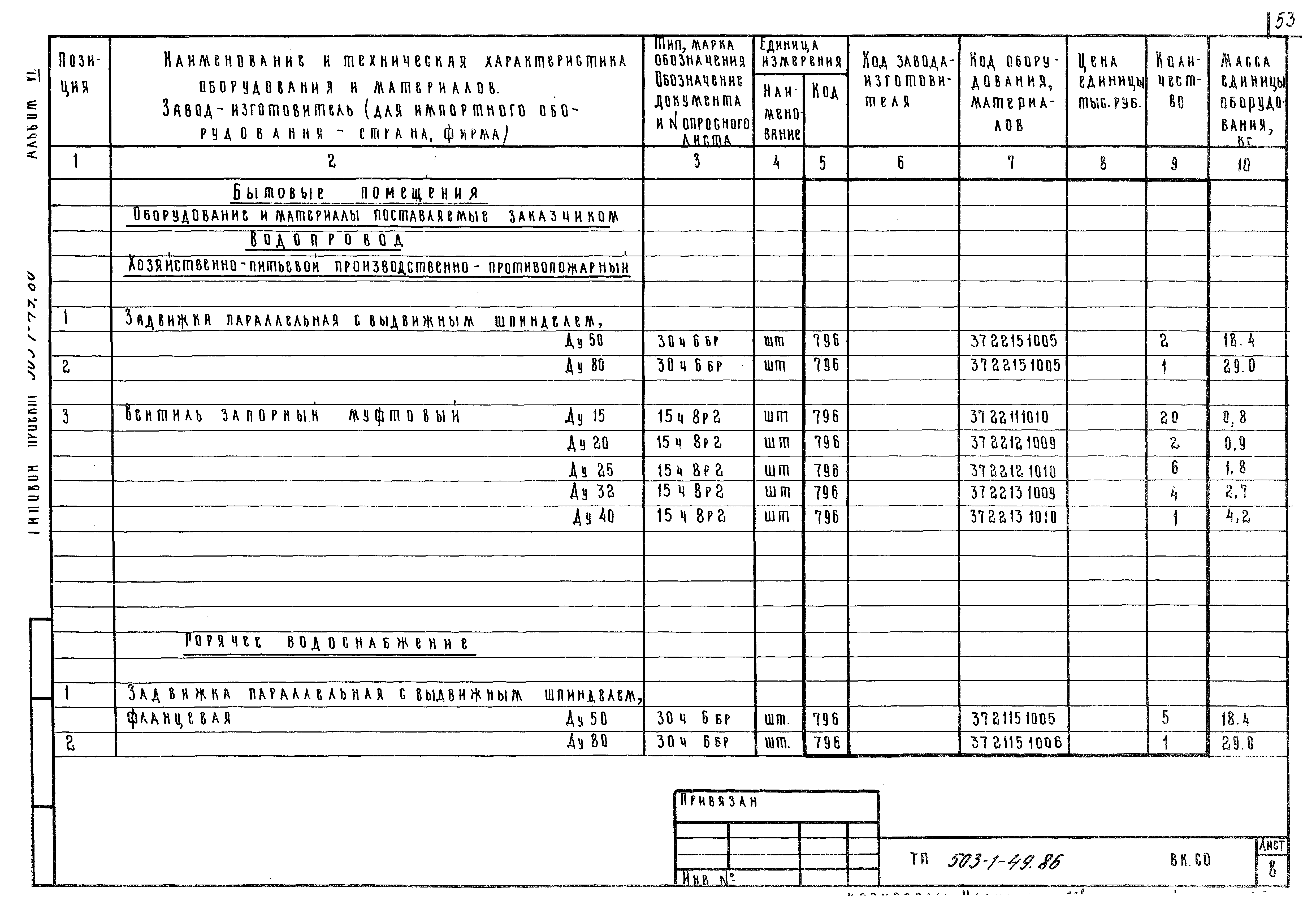 Типовой проект 503-1-49.86