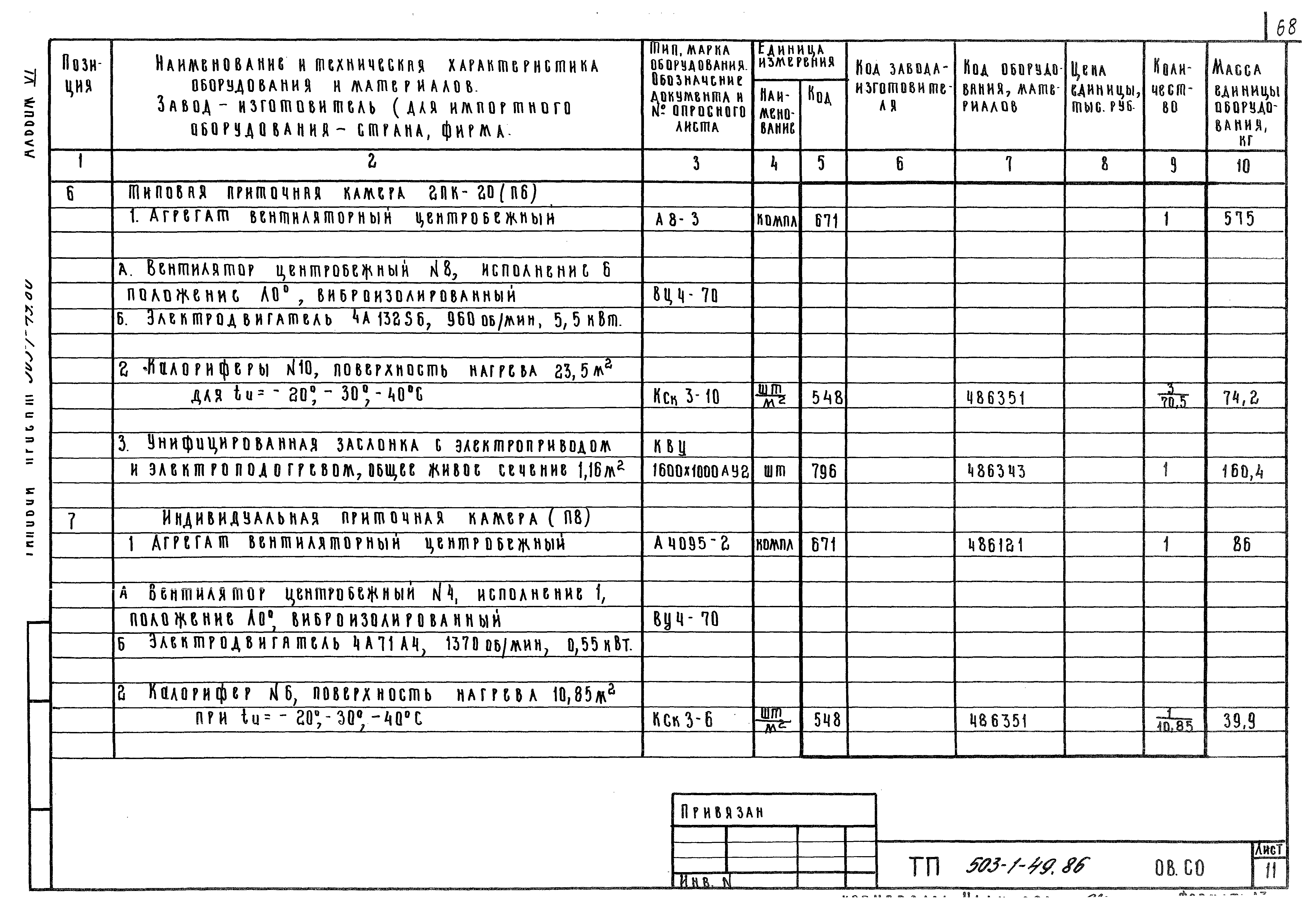 Типовой проект 503-1-49.86