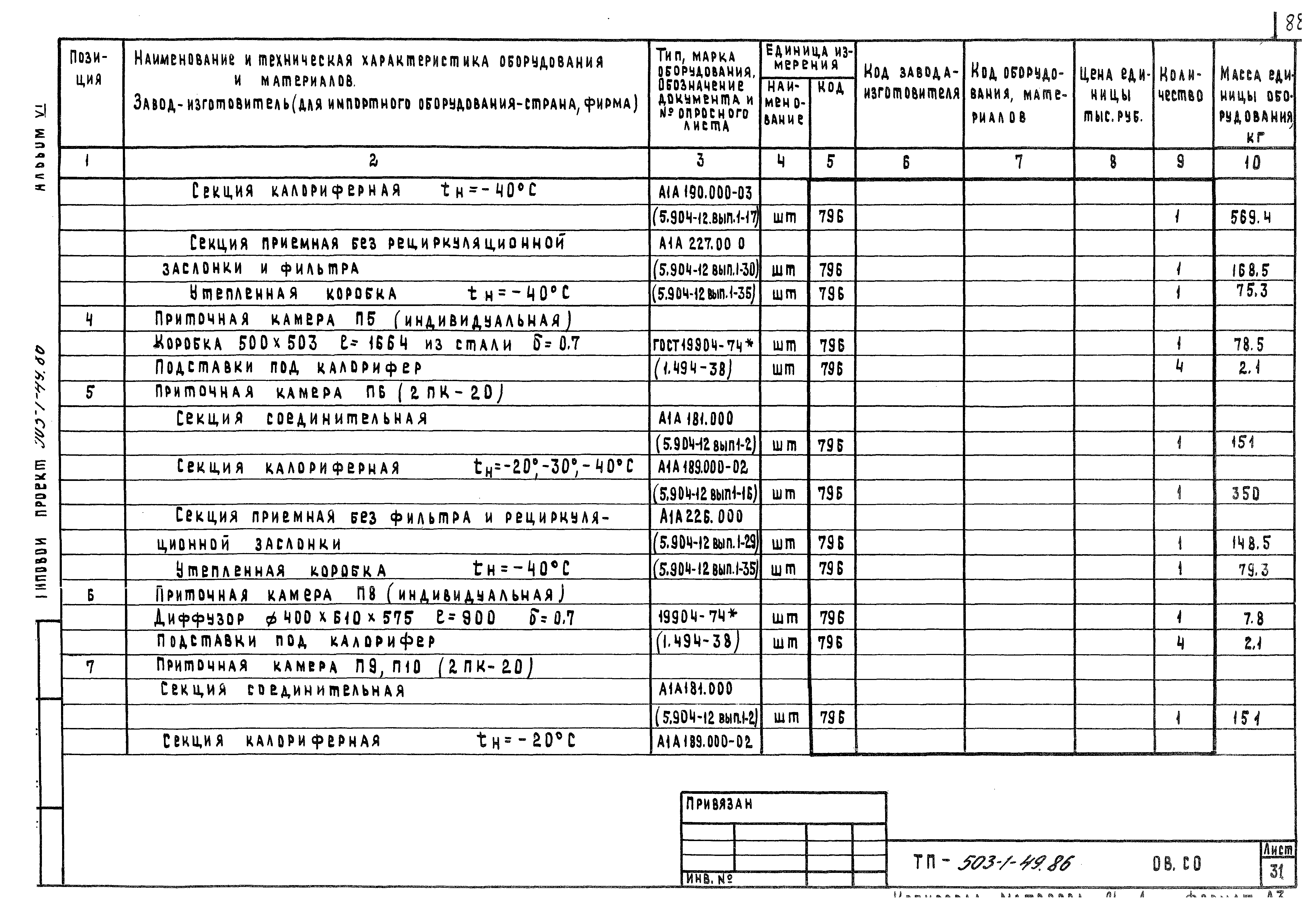 Типовой проект 503-1-49.86