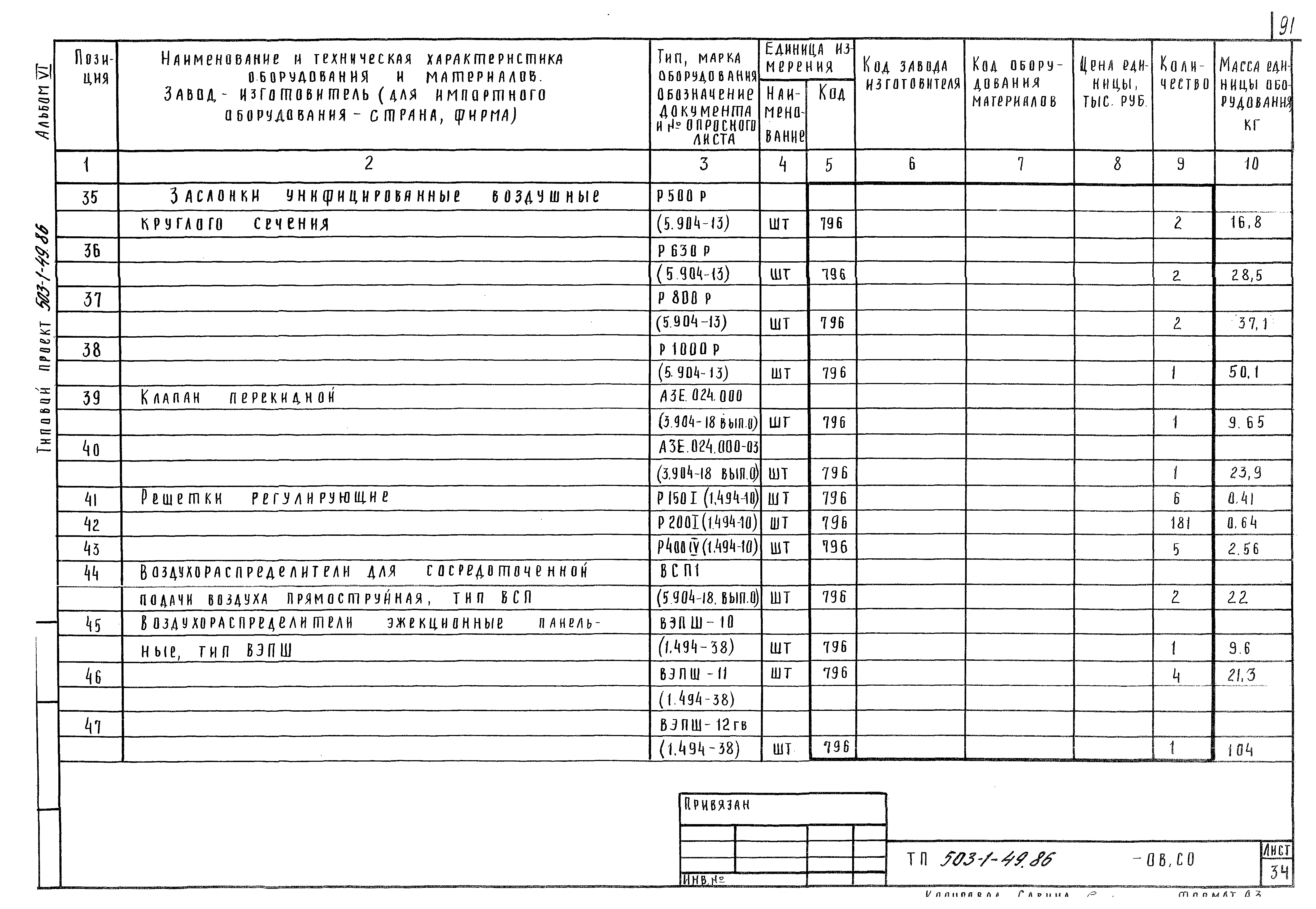 Типовой проект 503-1-49.86