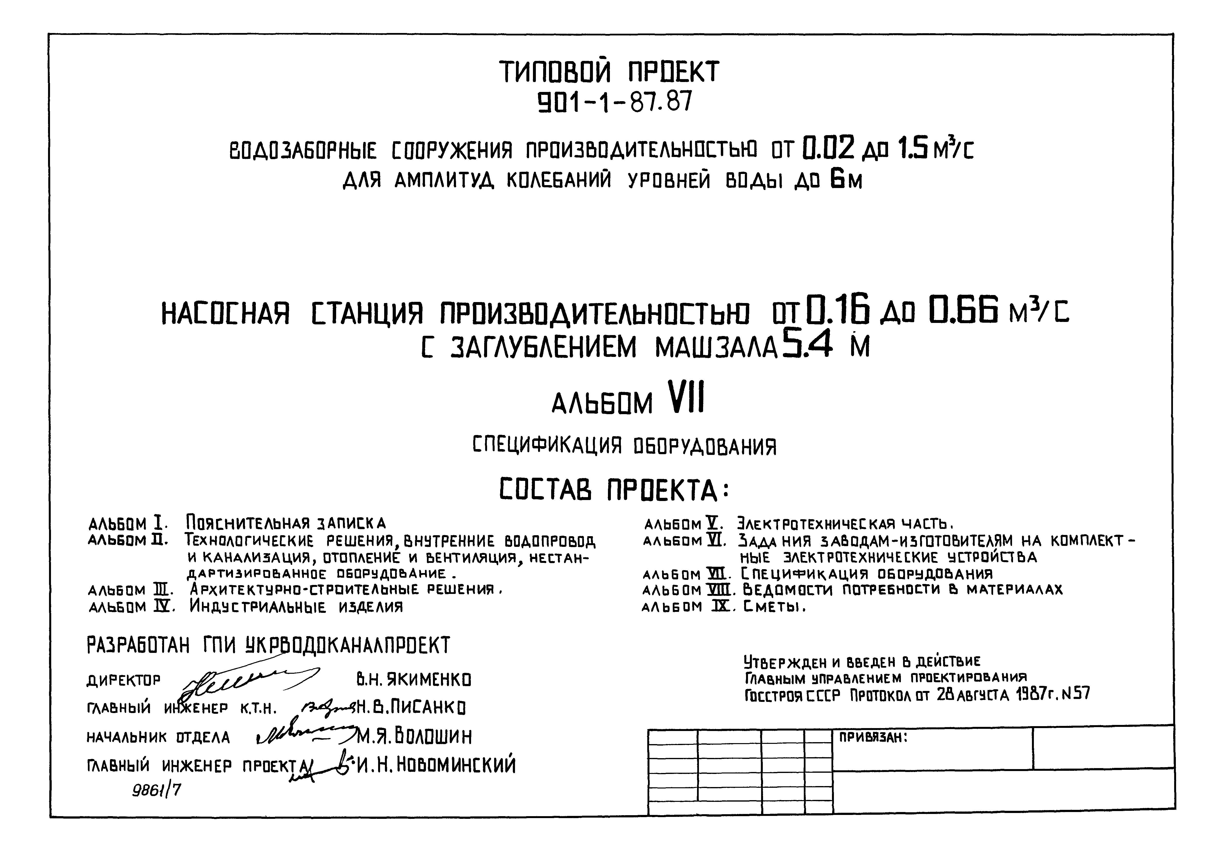 Типовой проект 901-1-86.87