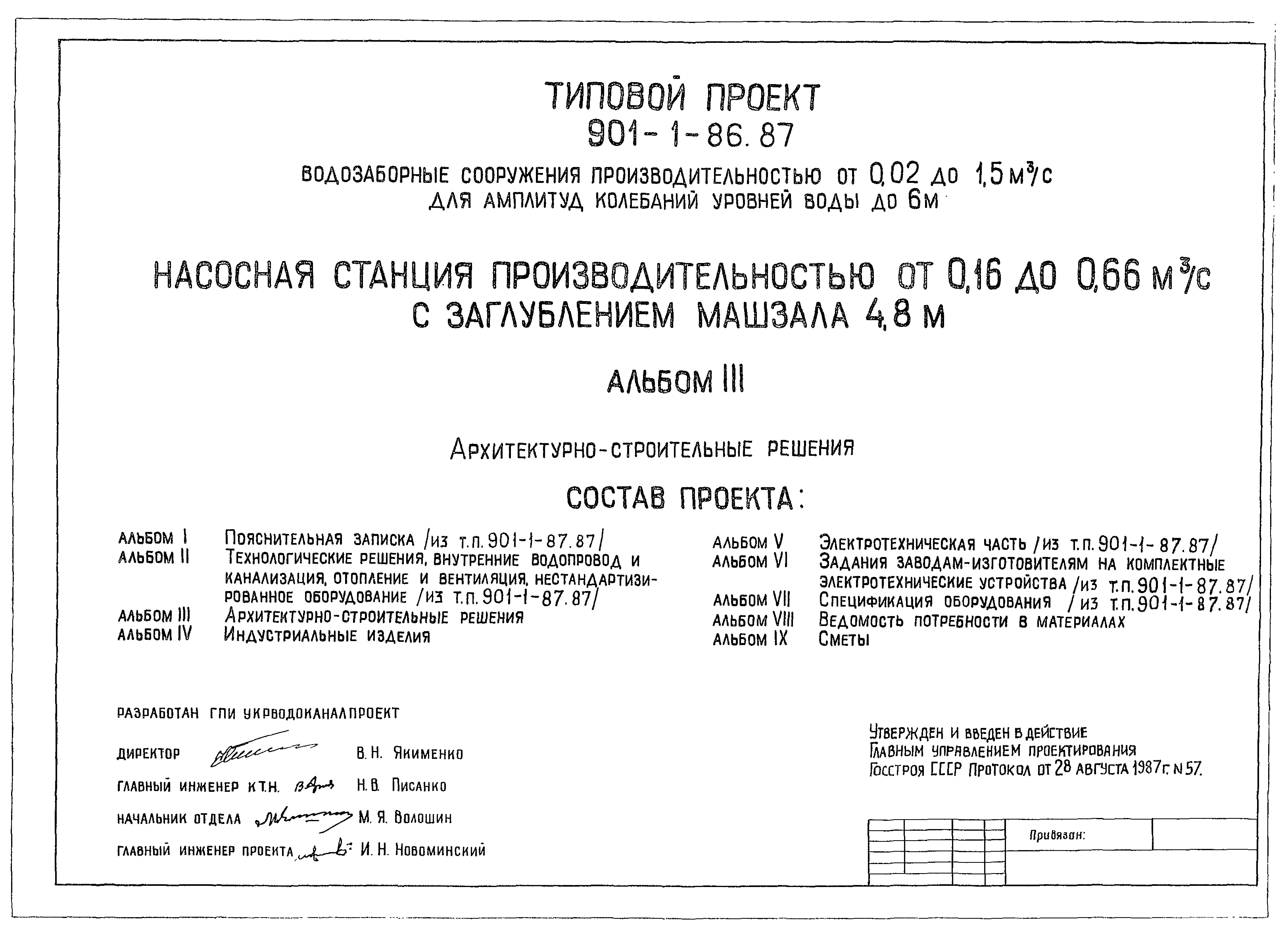 Типовой проект 901-1-86.87