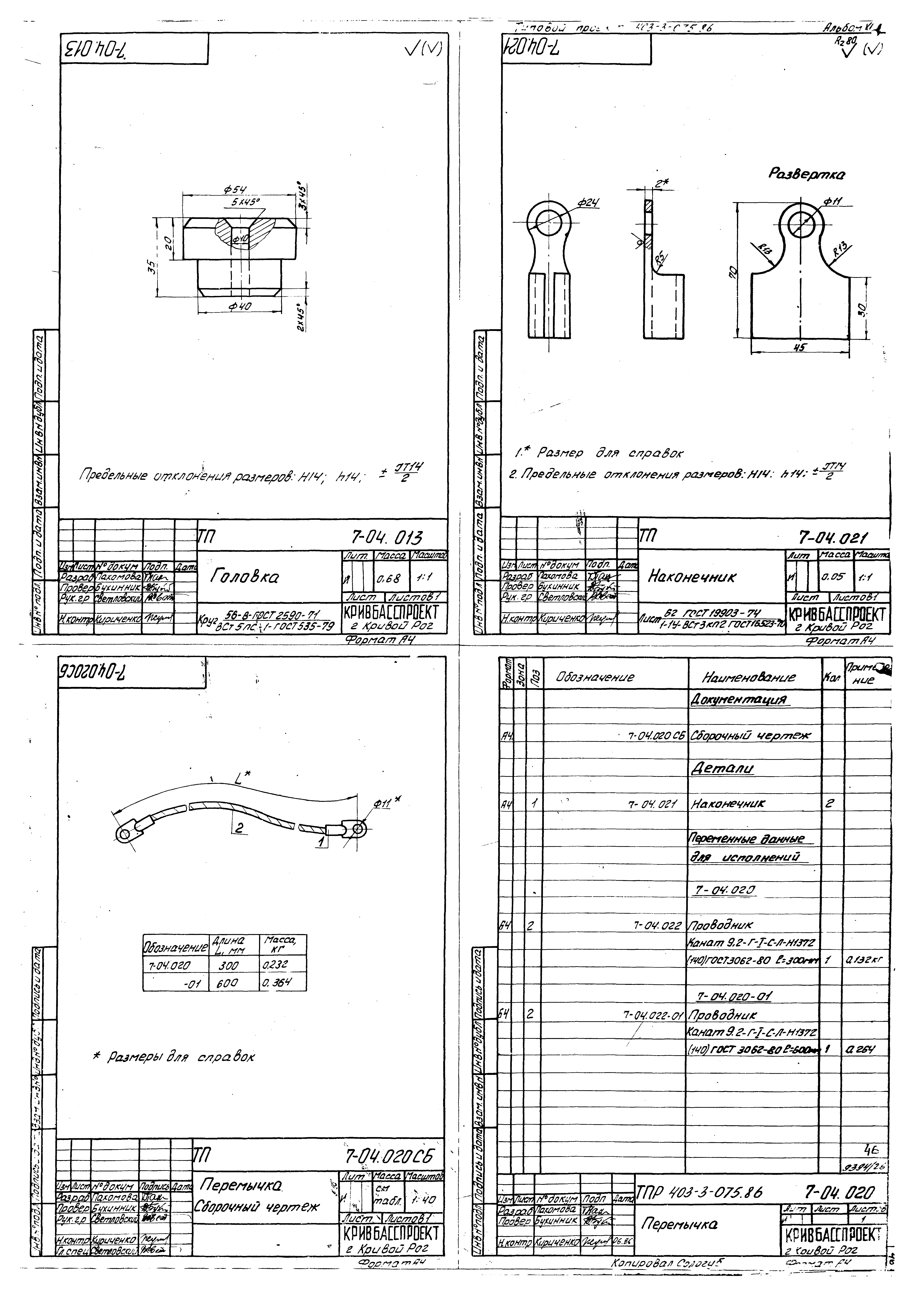 Типовые проектные решения 403-3-075.86