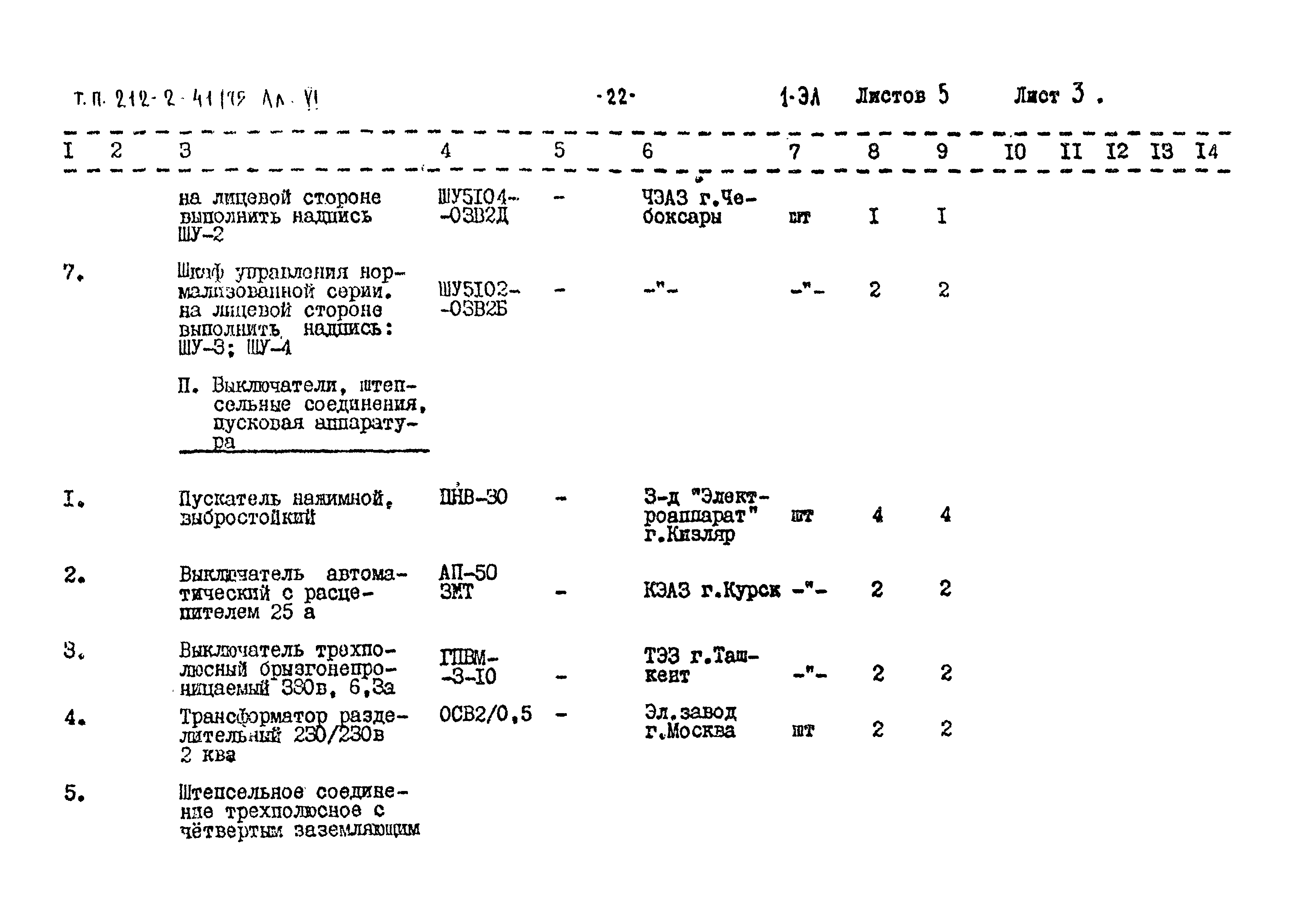 Типовой проект 212-2-41/75