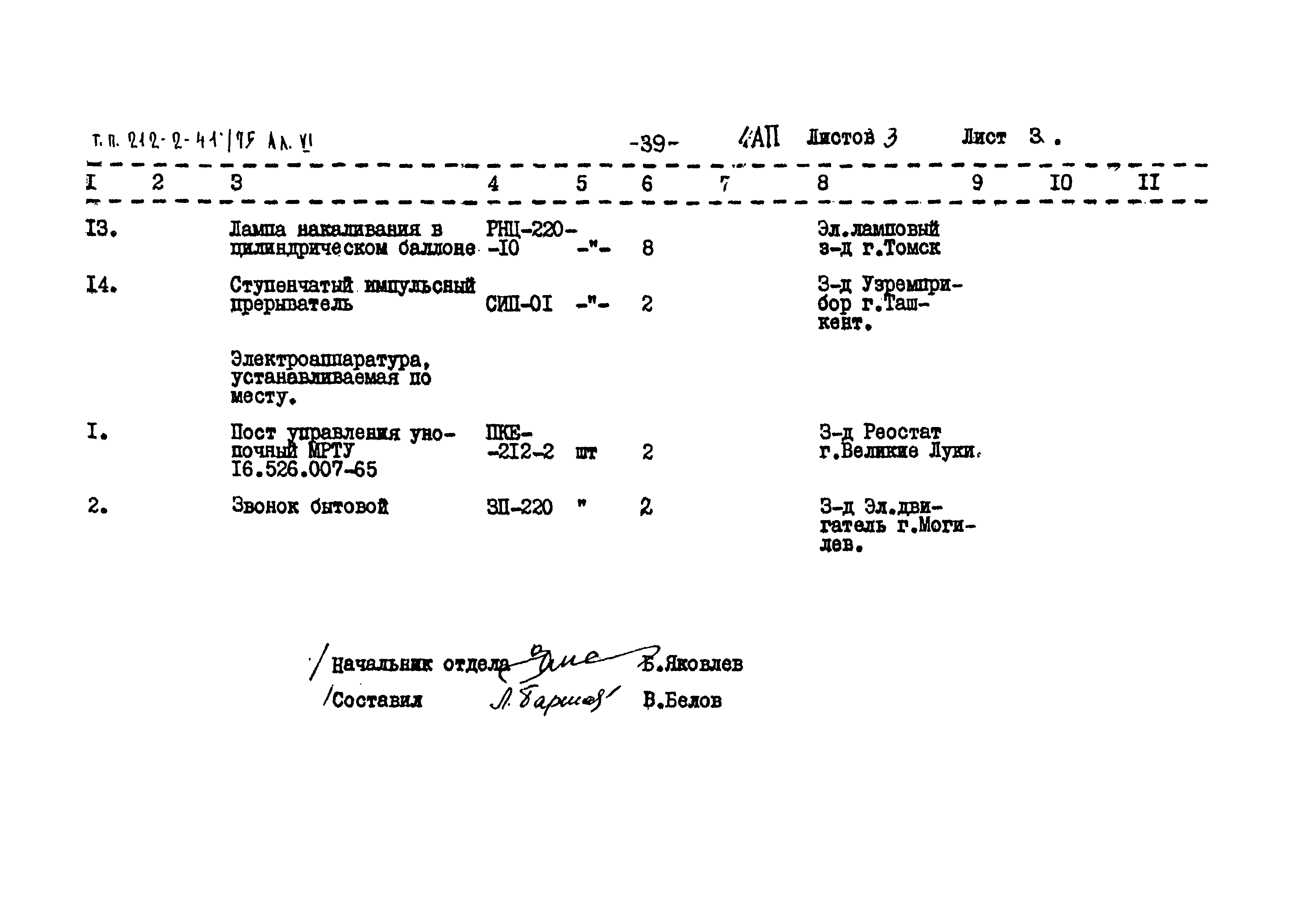 Типовой проект 212-2-41/75