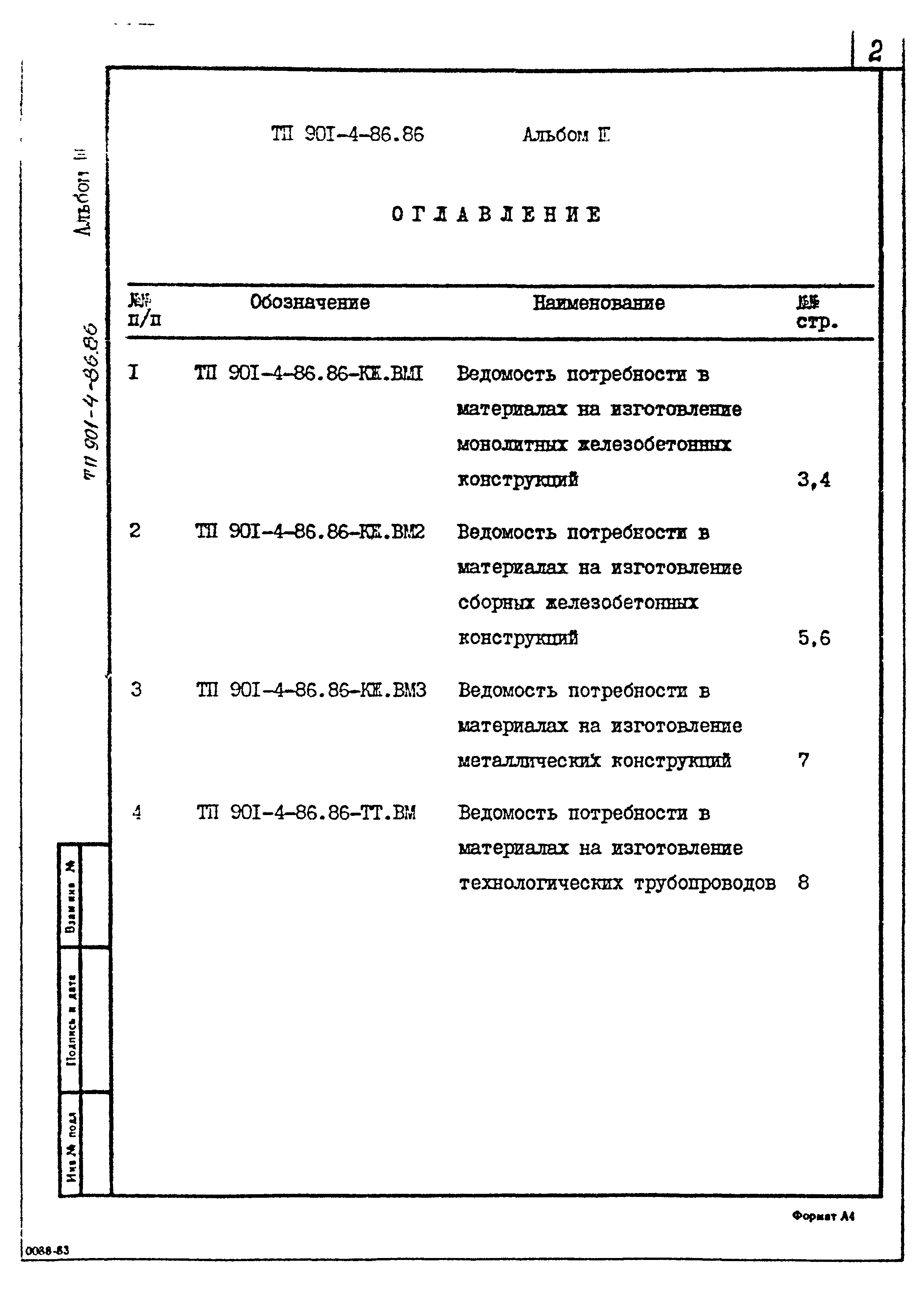 Типовой проект 901-4-86.86