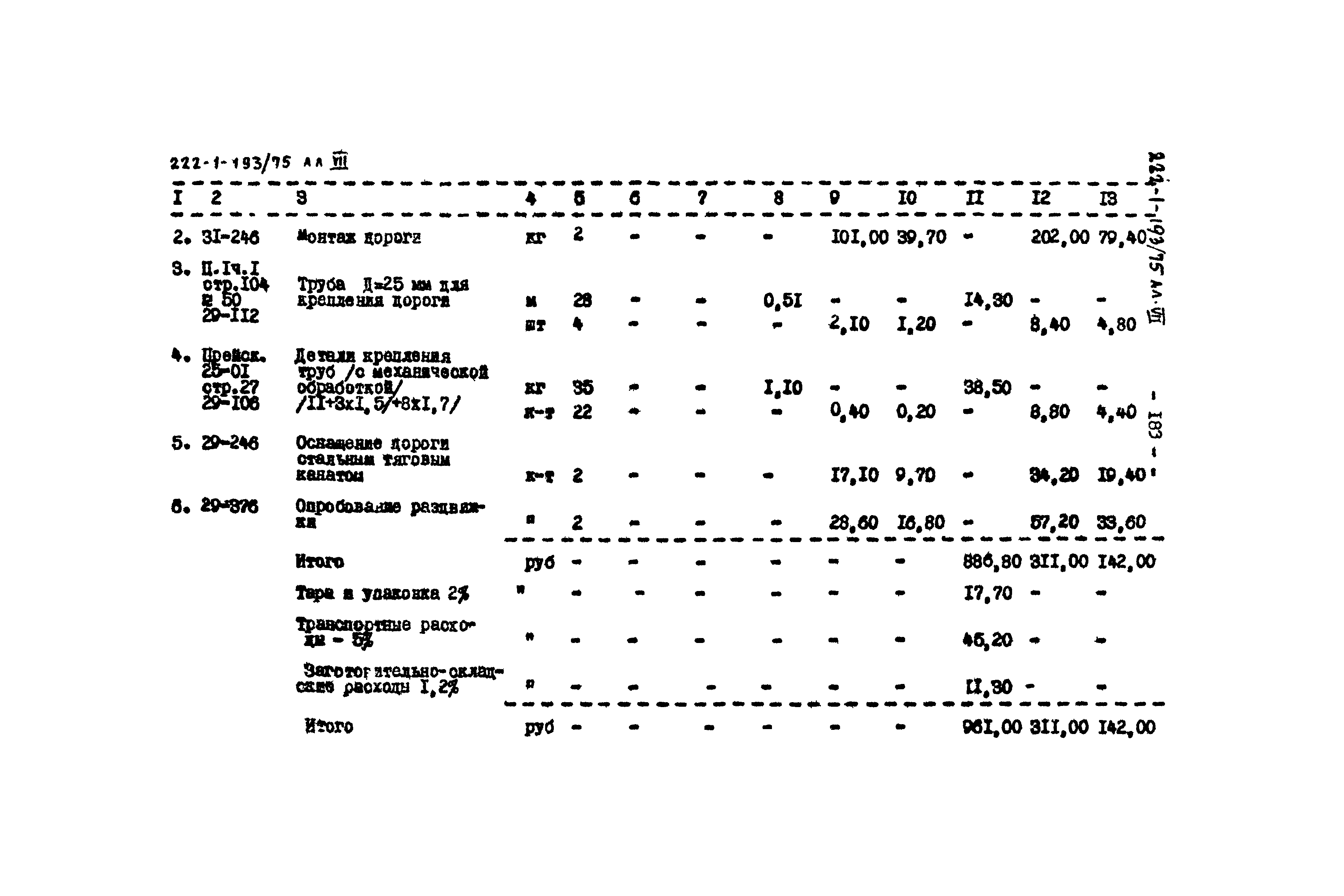 Типовой проект 222-1-193/75