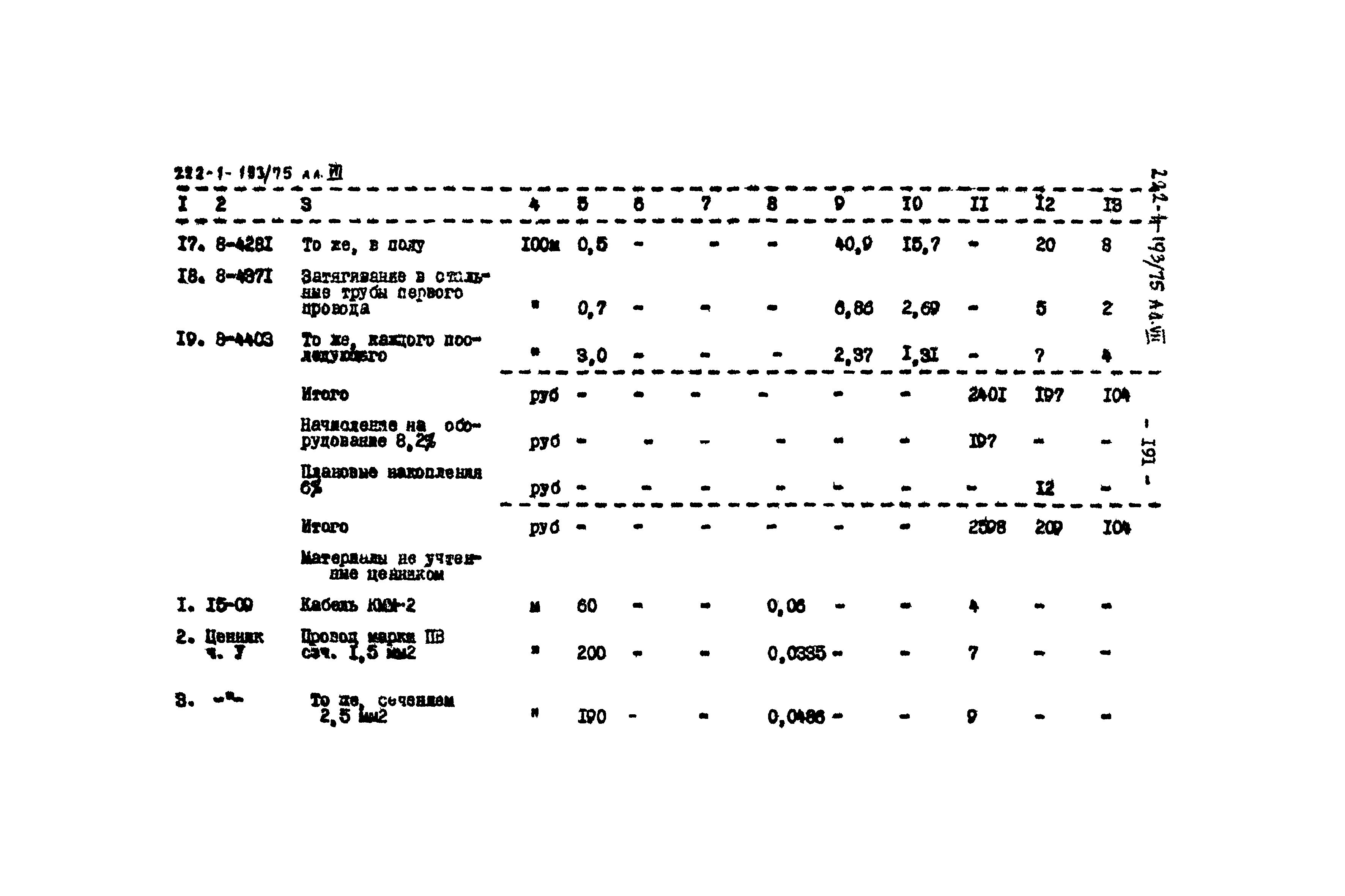 Типовой проект 222-1-193/75