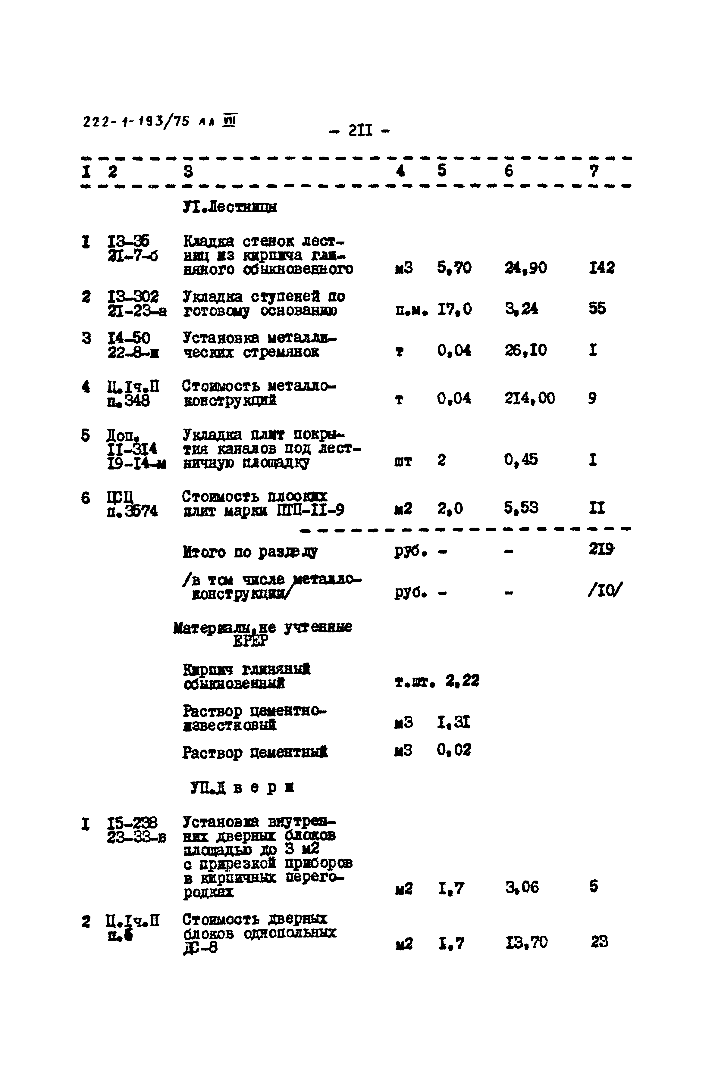 Типовой проект 222-1-193/75