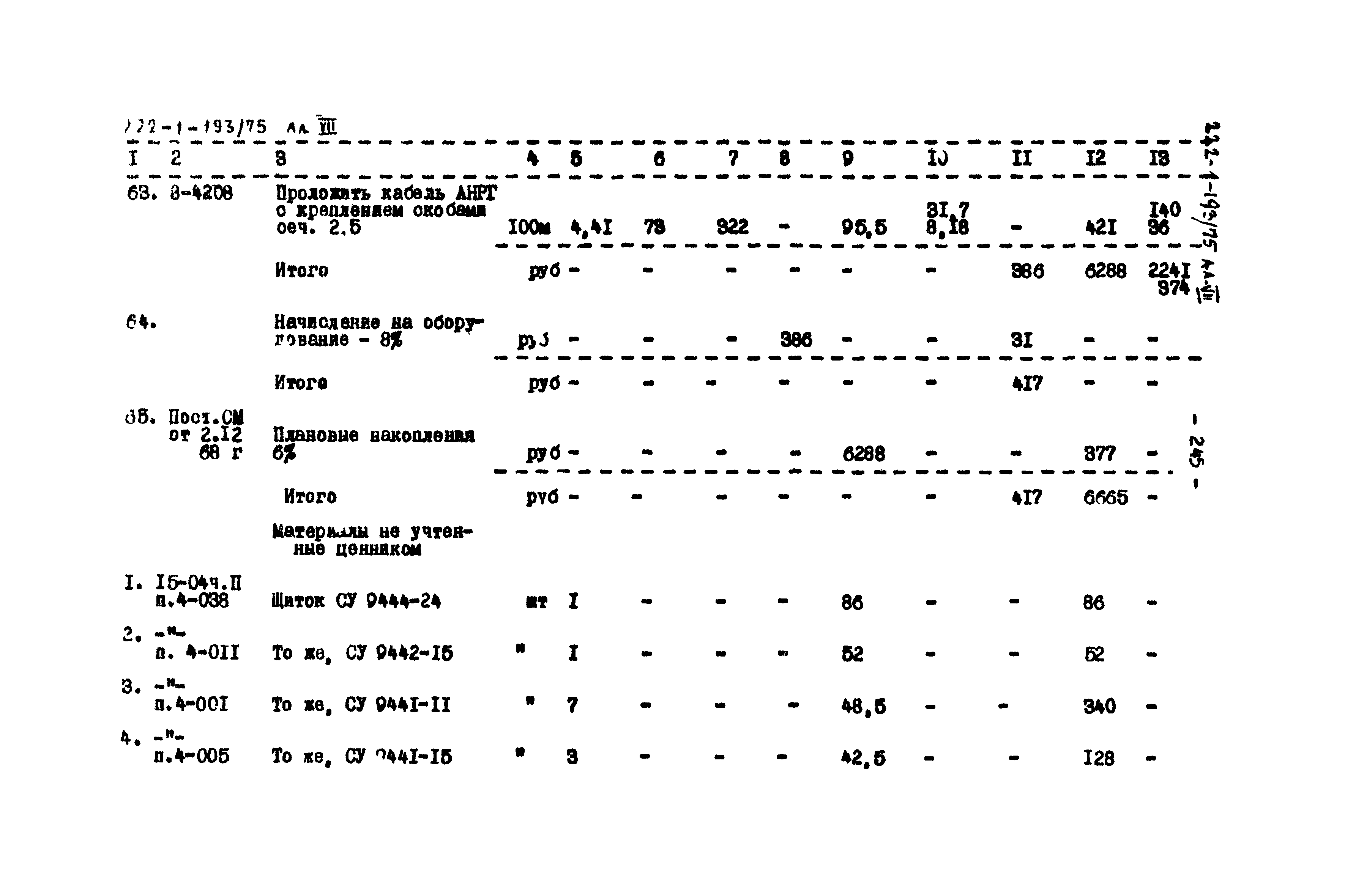 Типовой проект 222-1-193/75