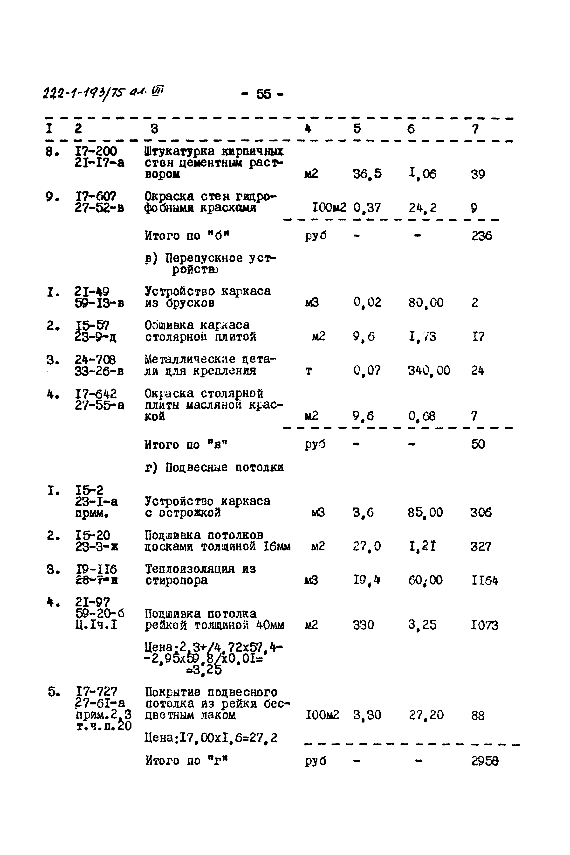 Типовой проект 222-1-193/75