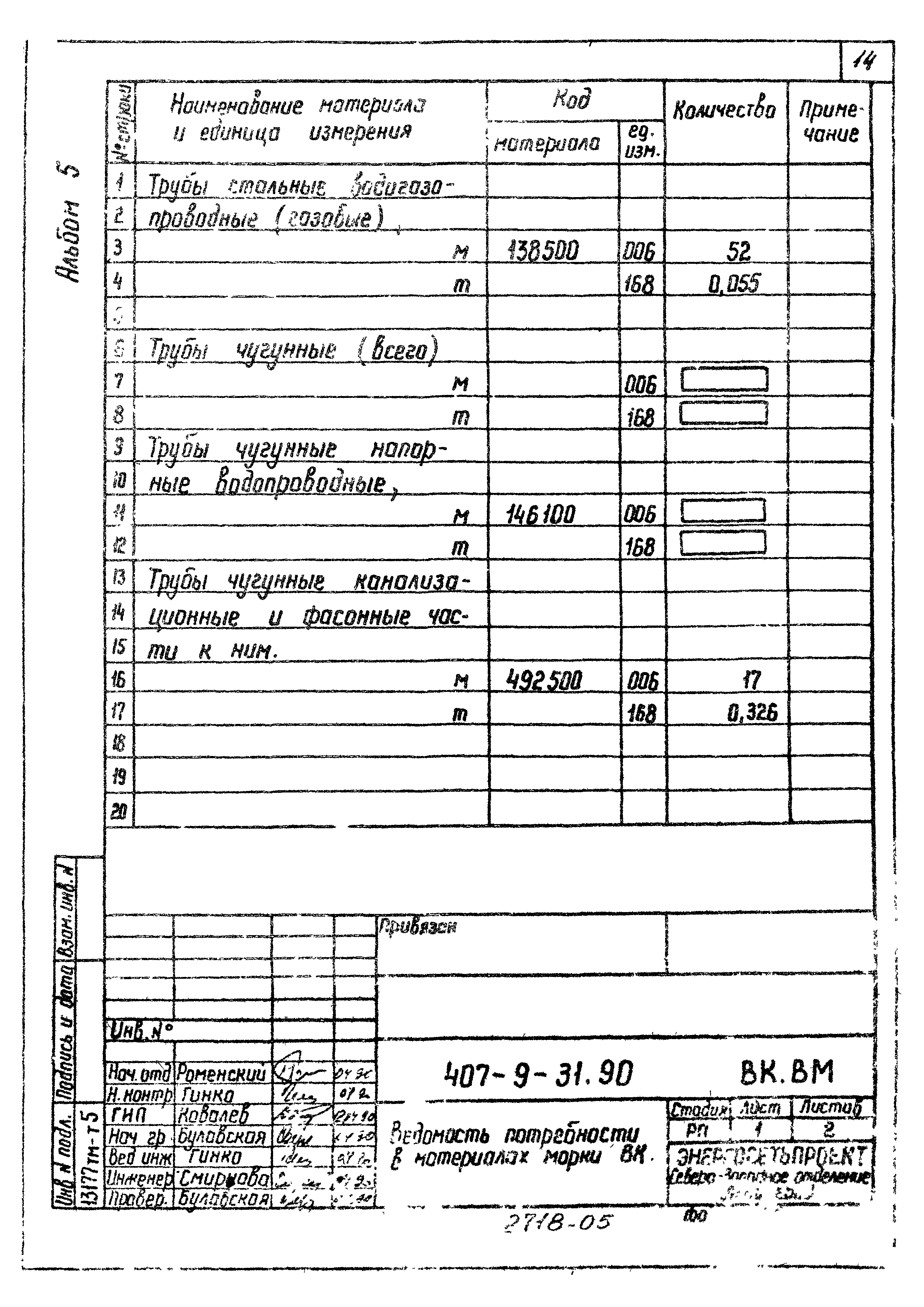 Типовой проект 407-9-31.90