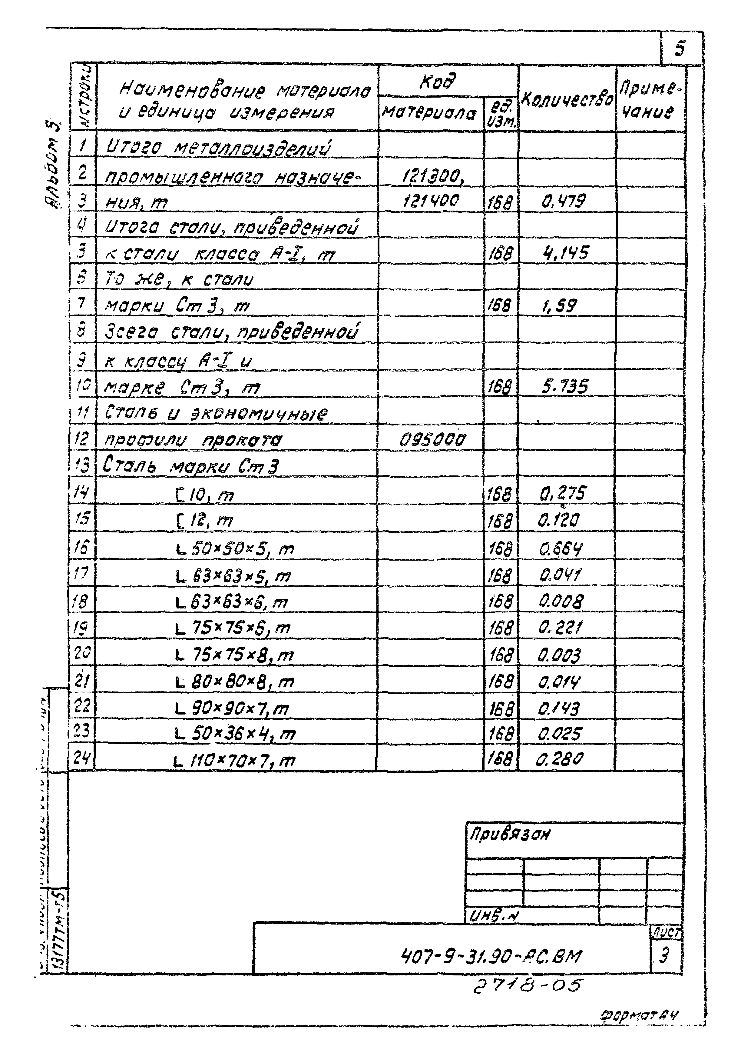 Типовой проект 407-9-31.90