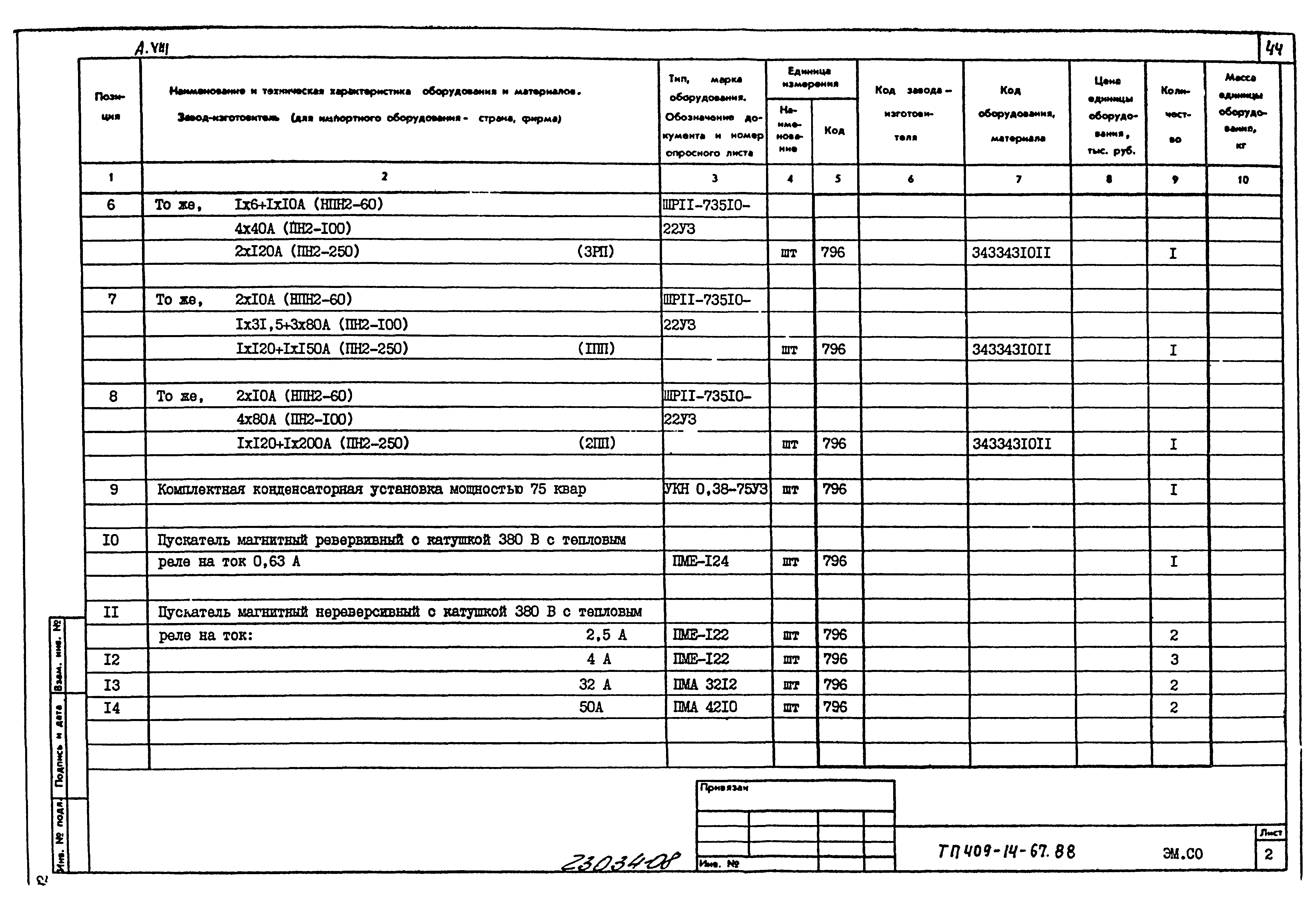 Типовой проект 409-14-67.88