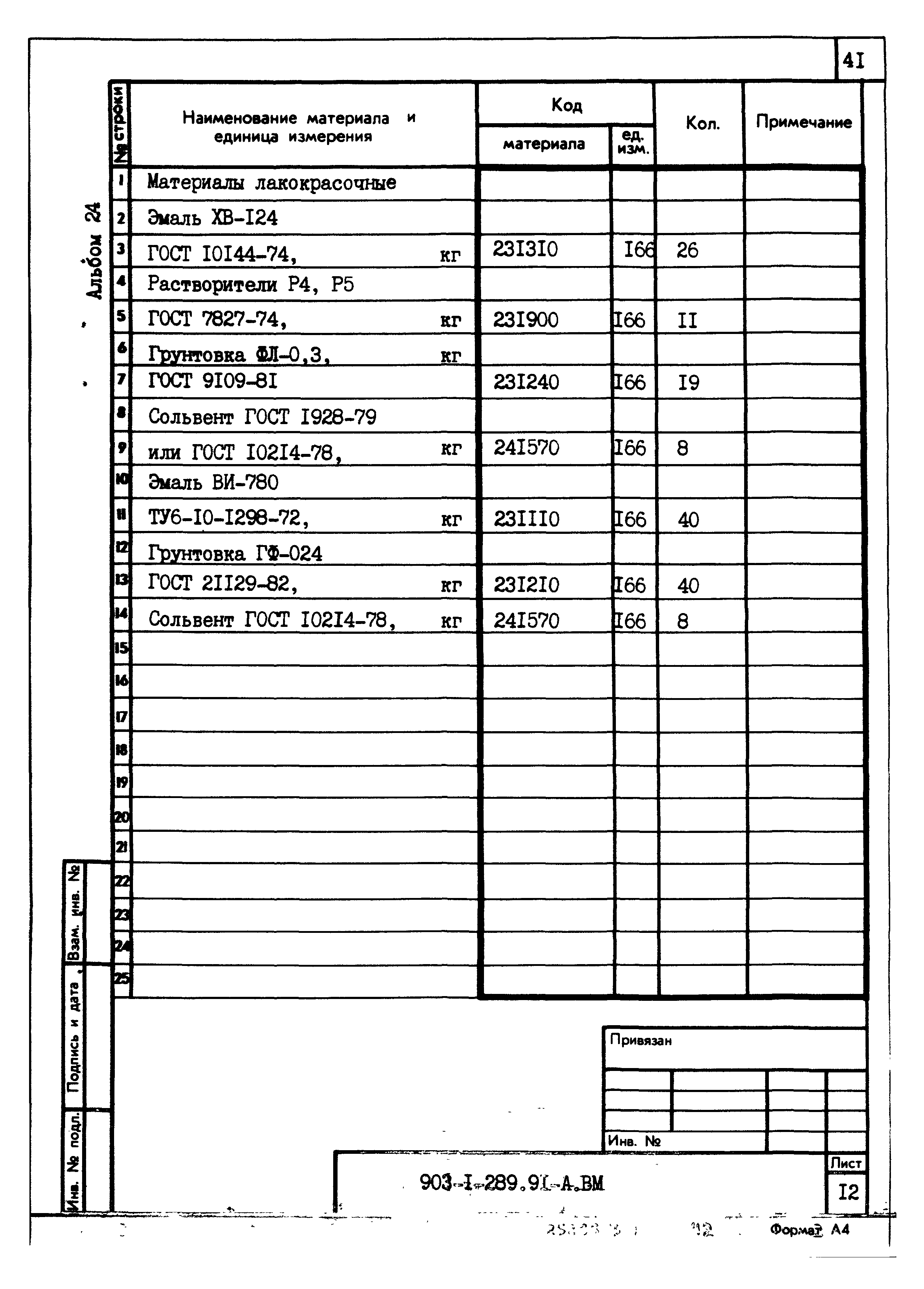 Типовой проект 903-1-289.91