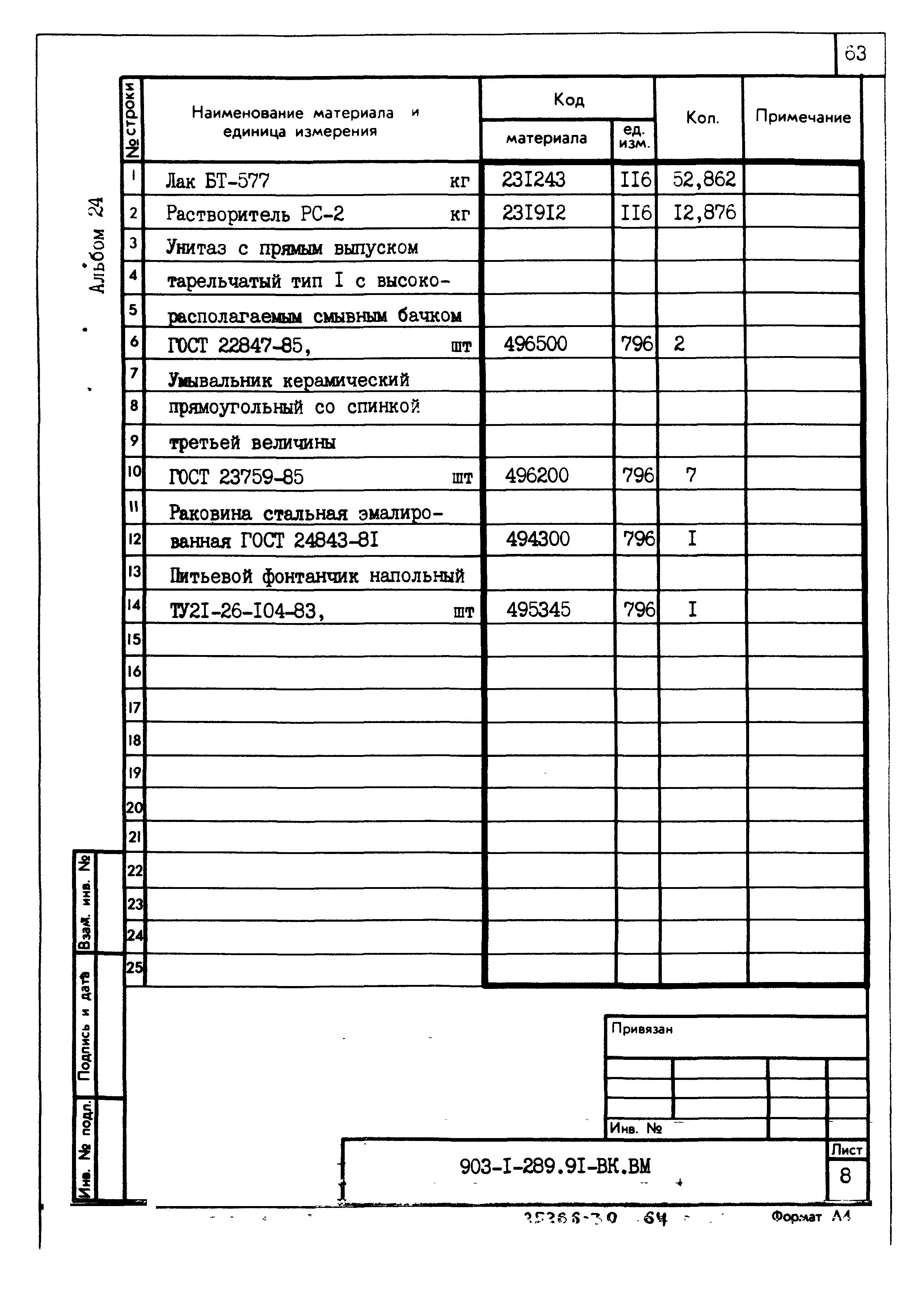 Типовой проект 903-1-289.91