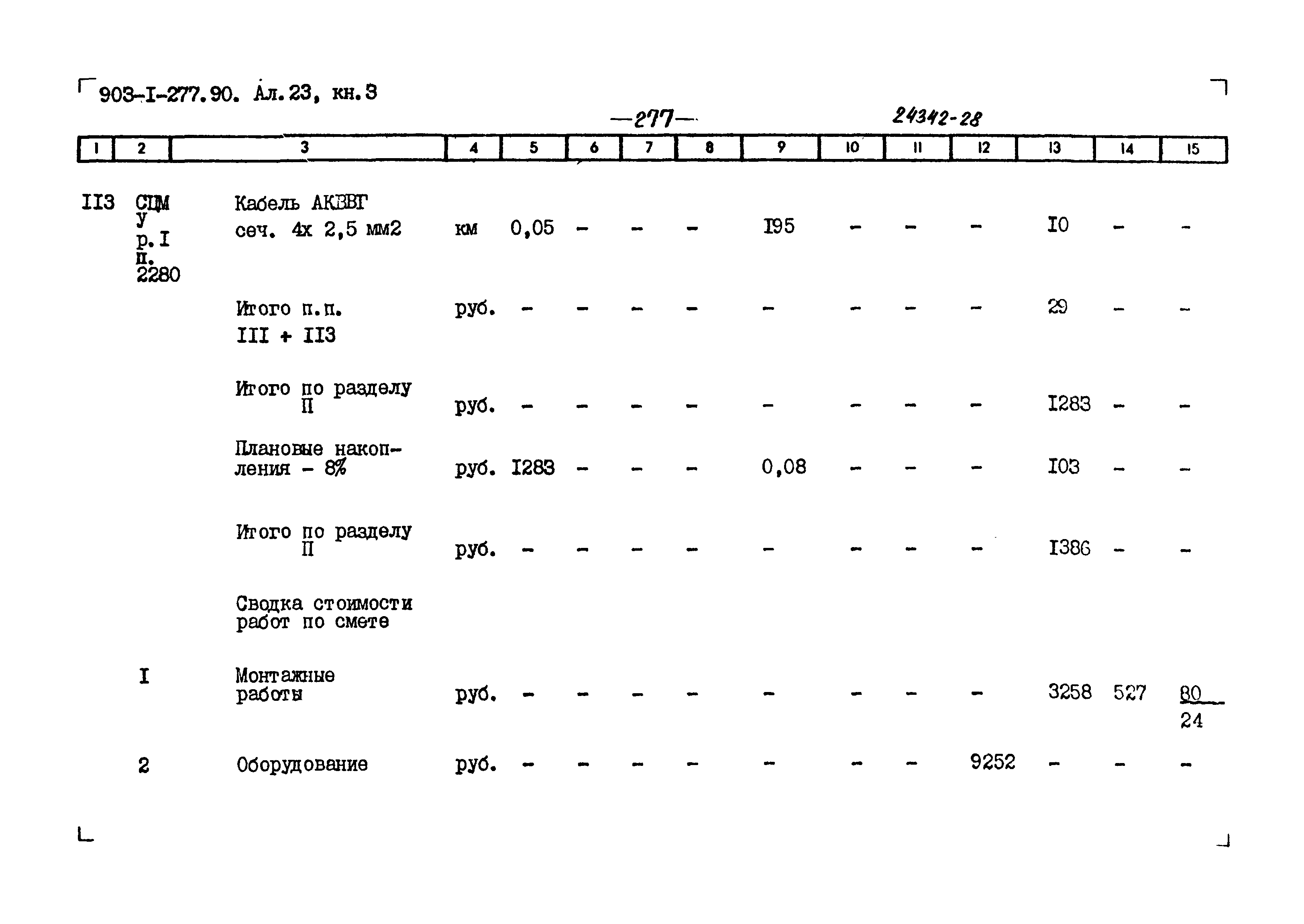 Типовой проект 903-1-277.90