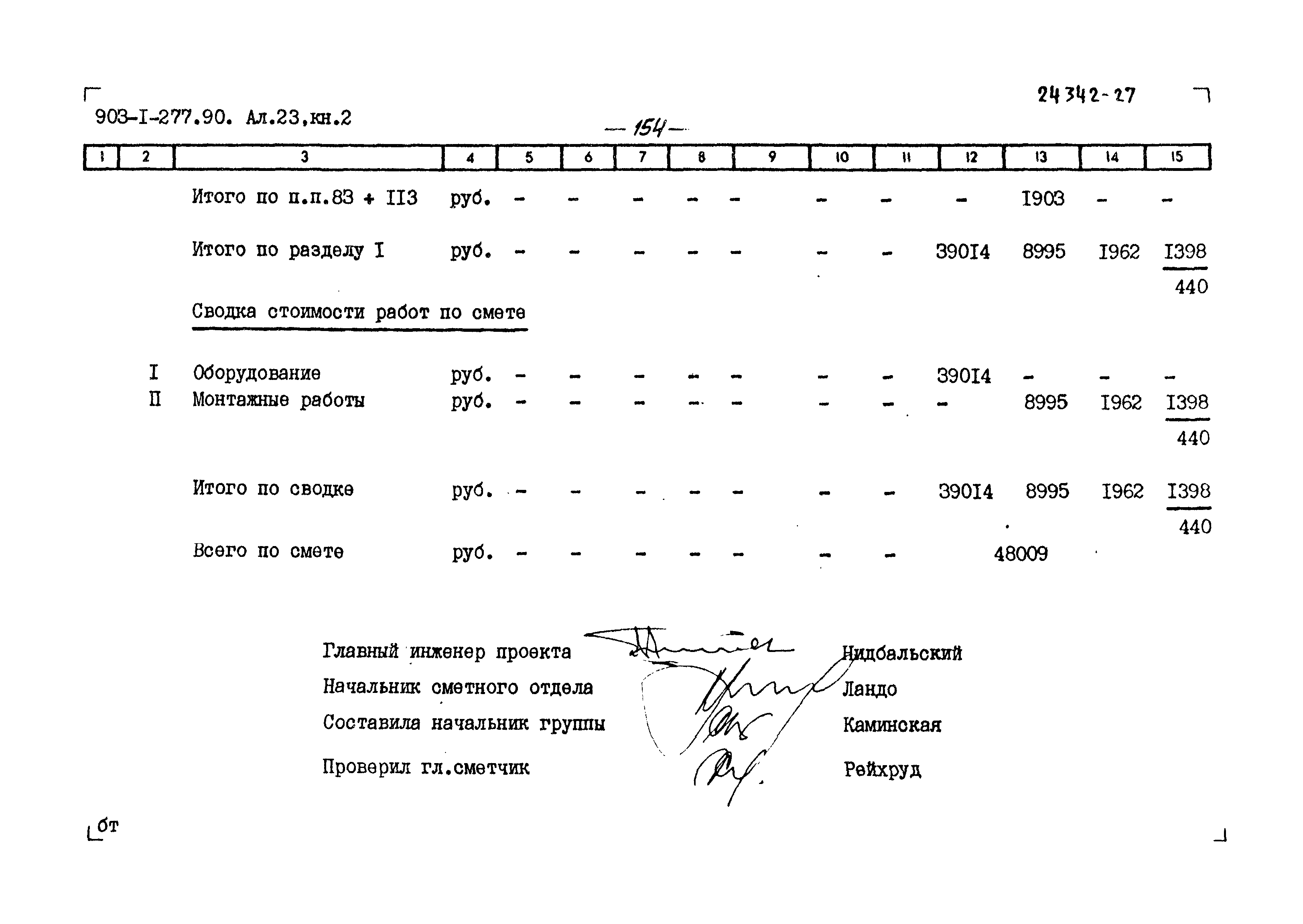 Типовой проект 903-1-277.90