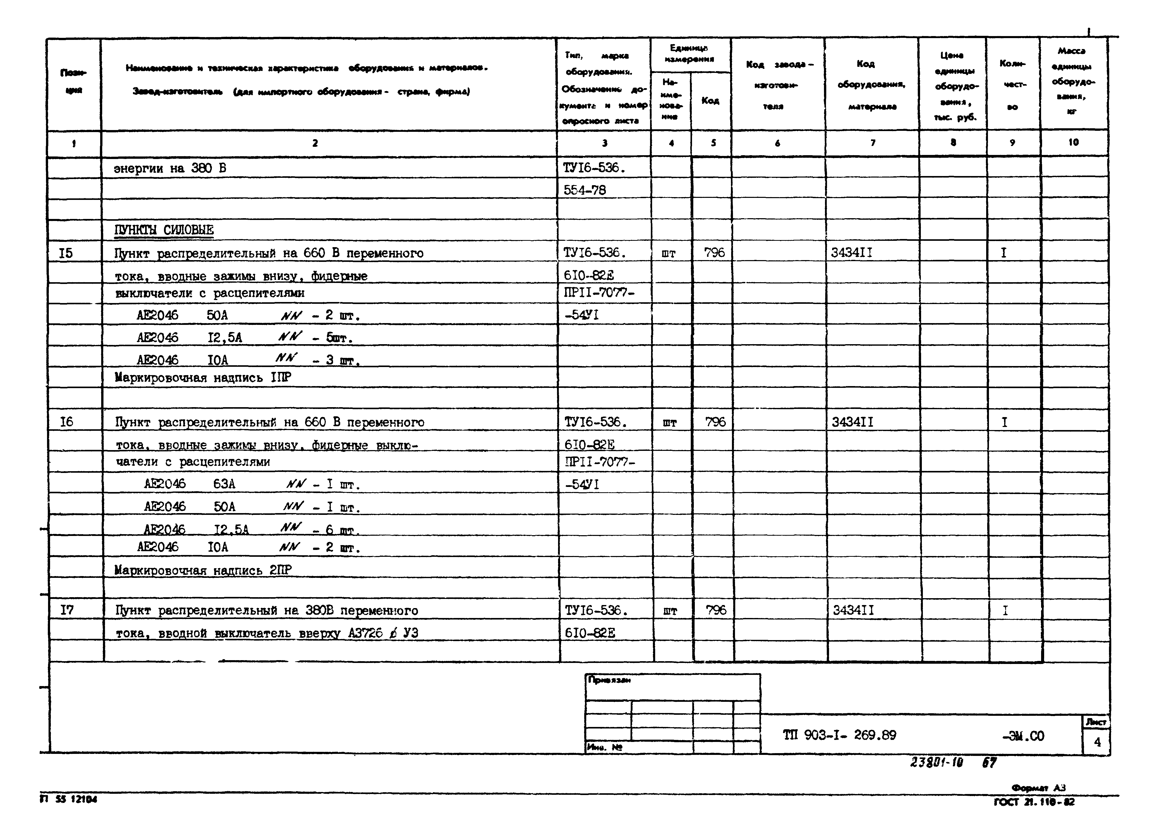 Типовой проект 903-1-269.89