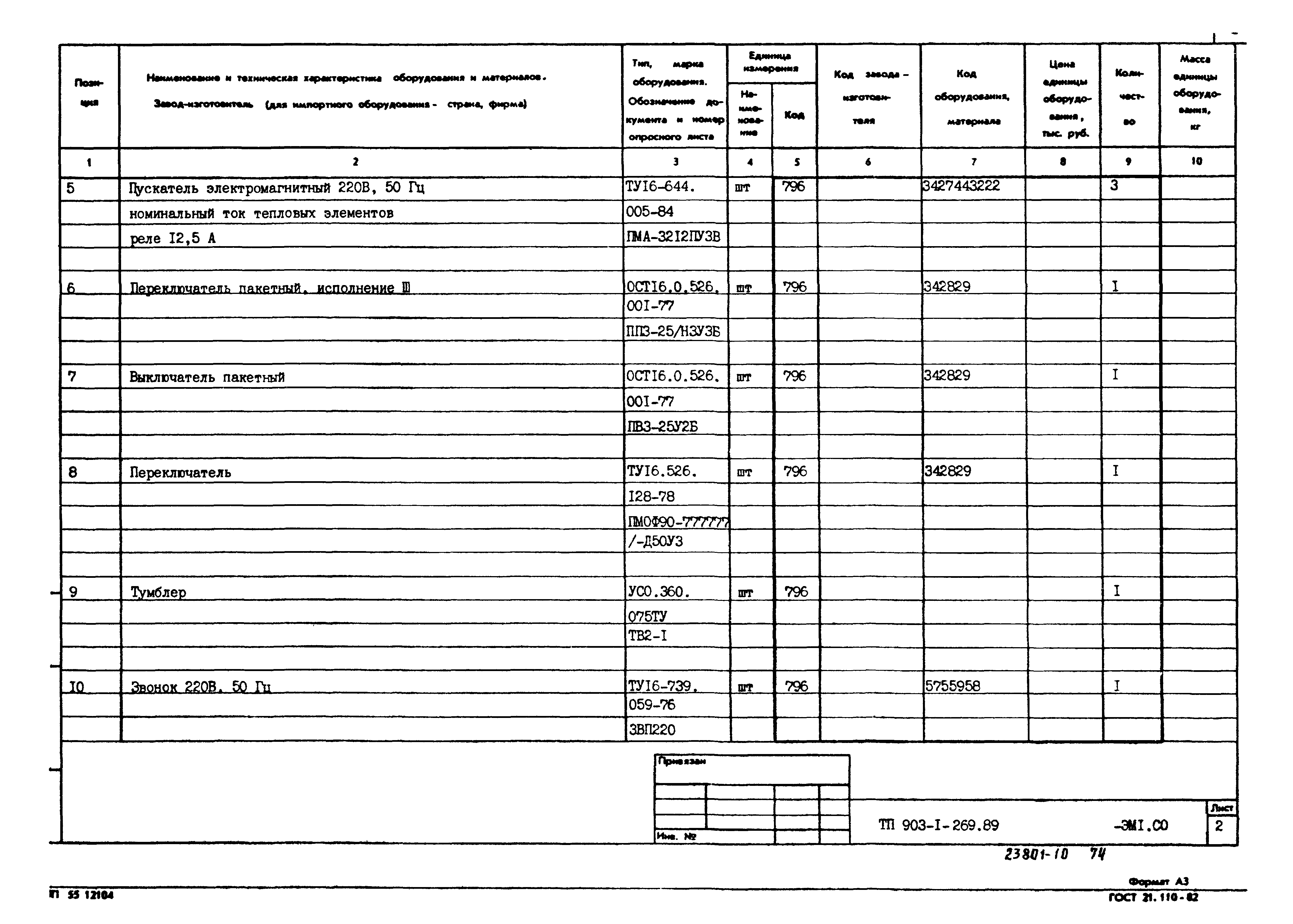 Типовой проект 903-1-269.89