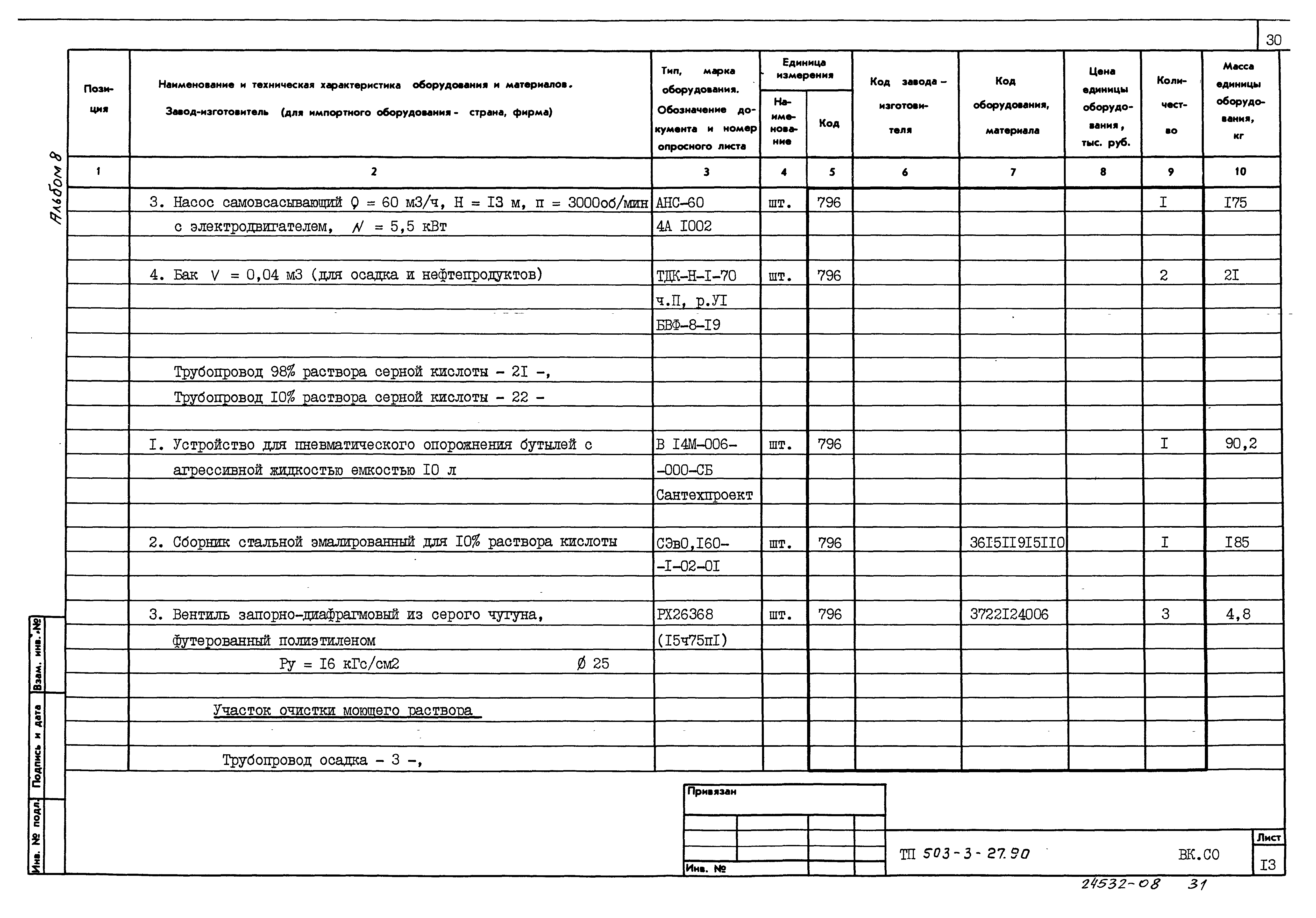 Типовой проект 503-3-27.90