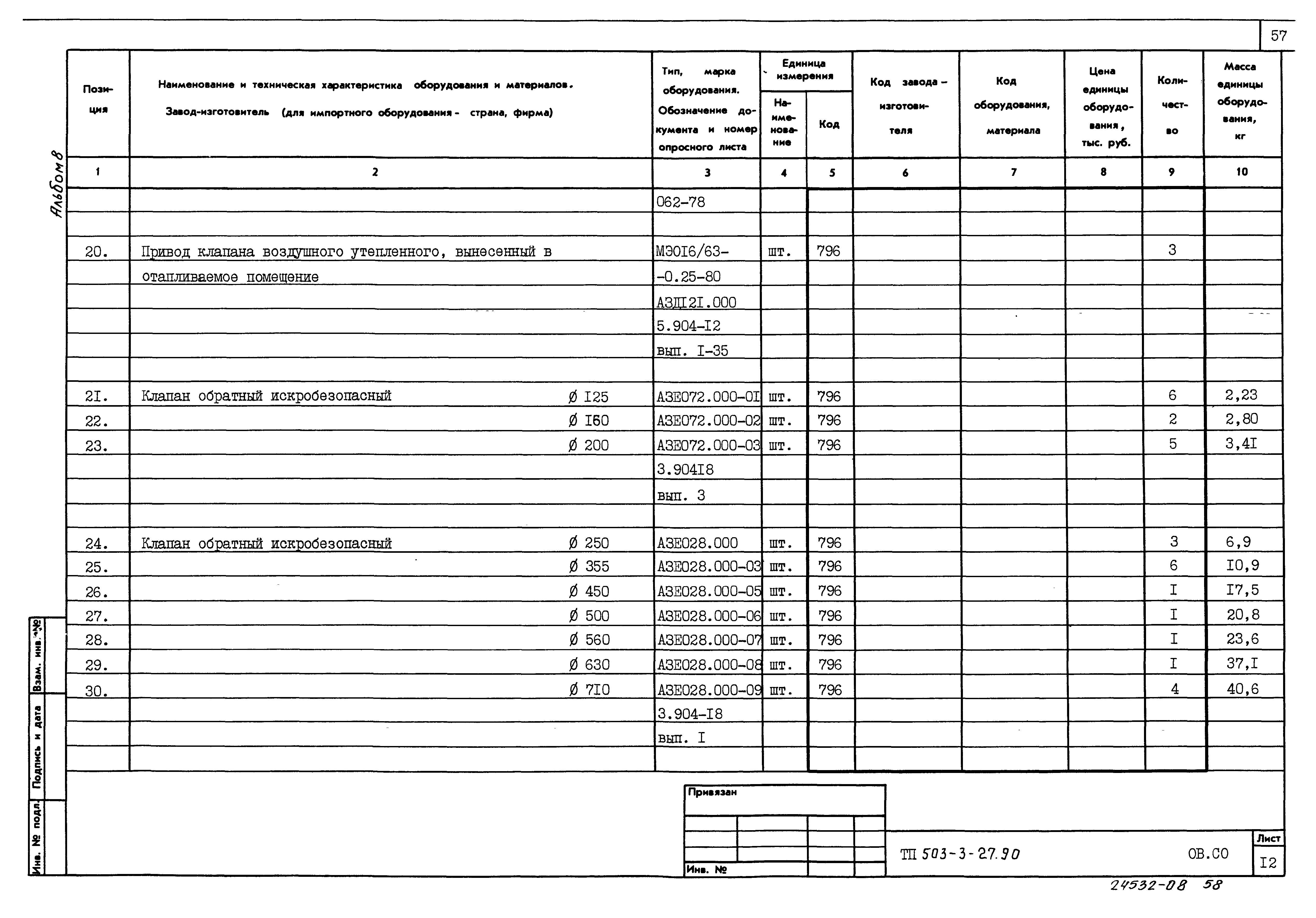 Типовой проект 503-3-27.90