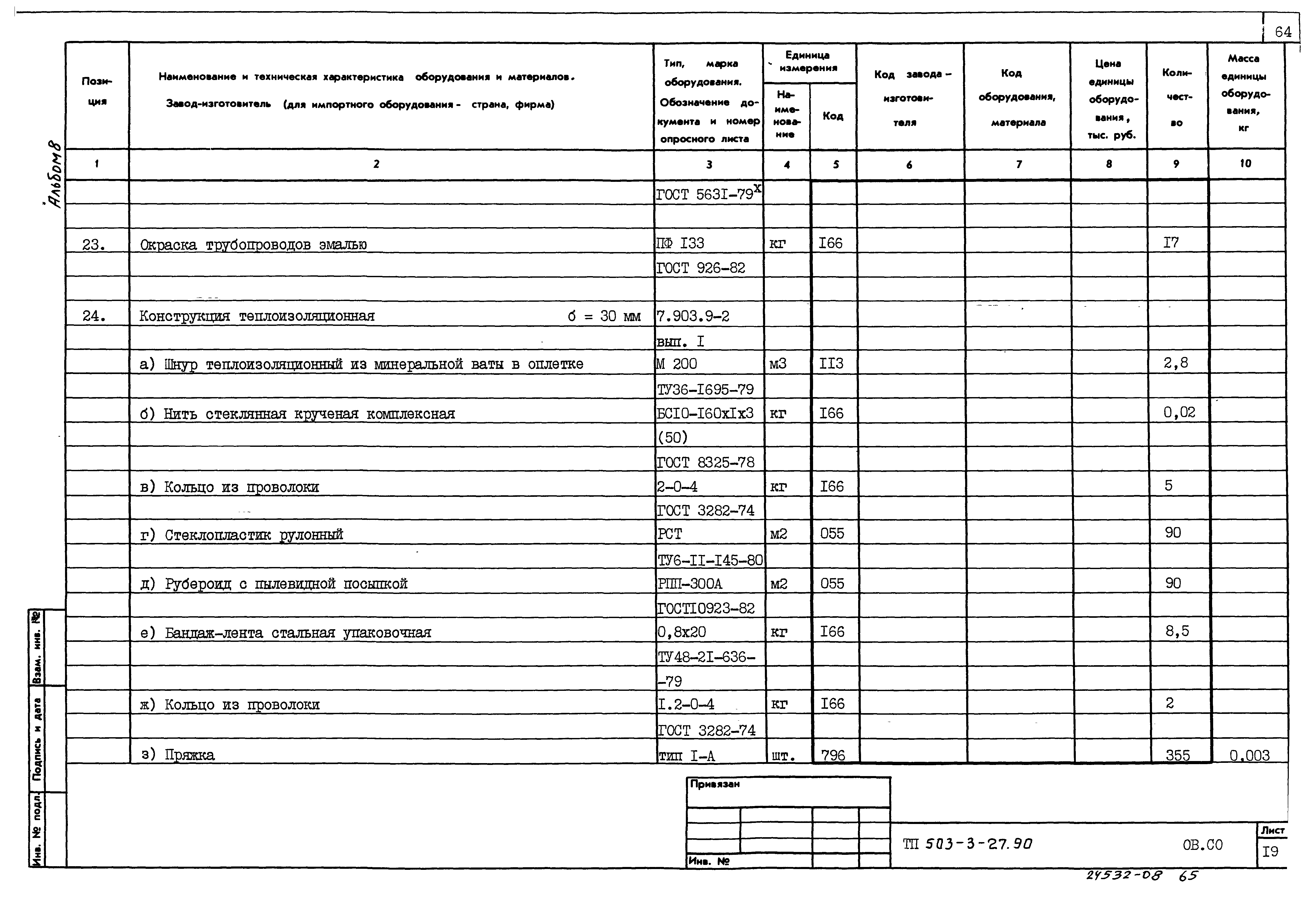 Типовой проект 503-3-27.90