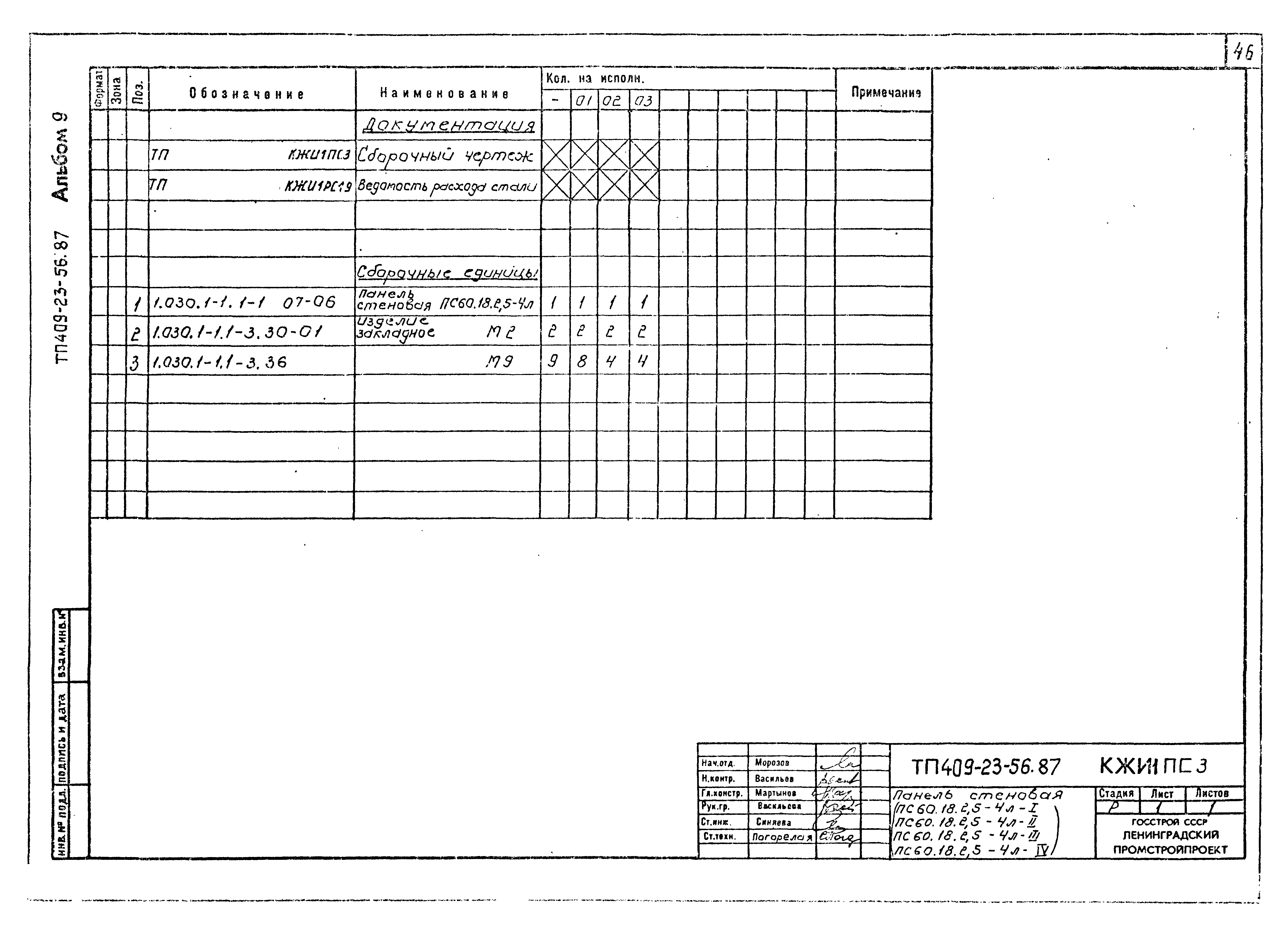 Типовой проект 409-23-56.87