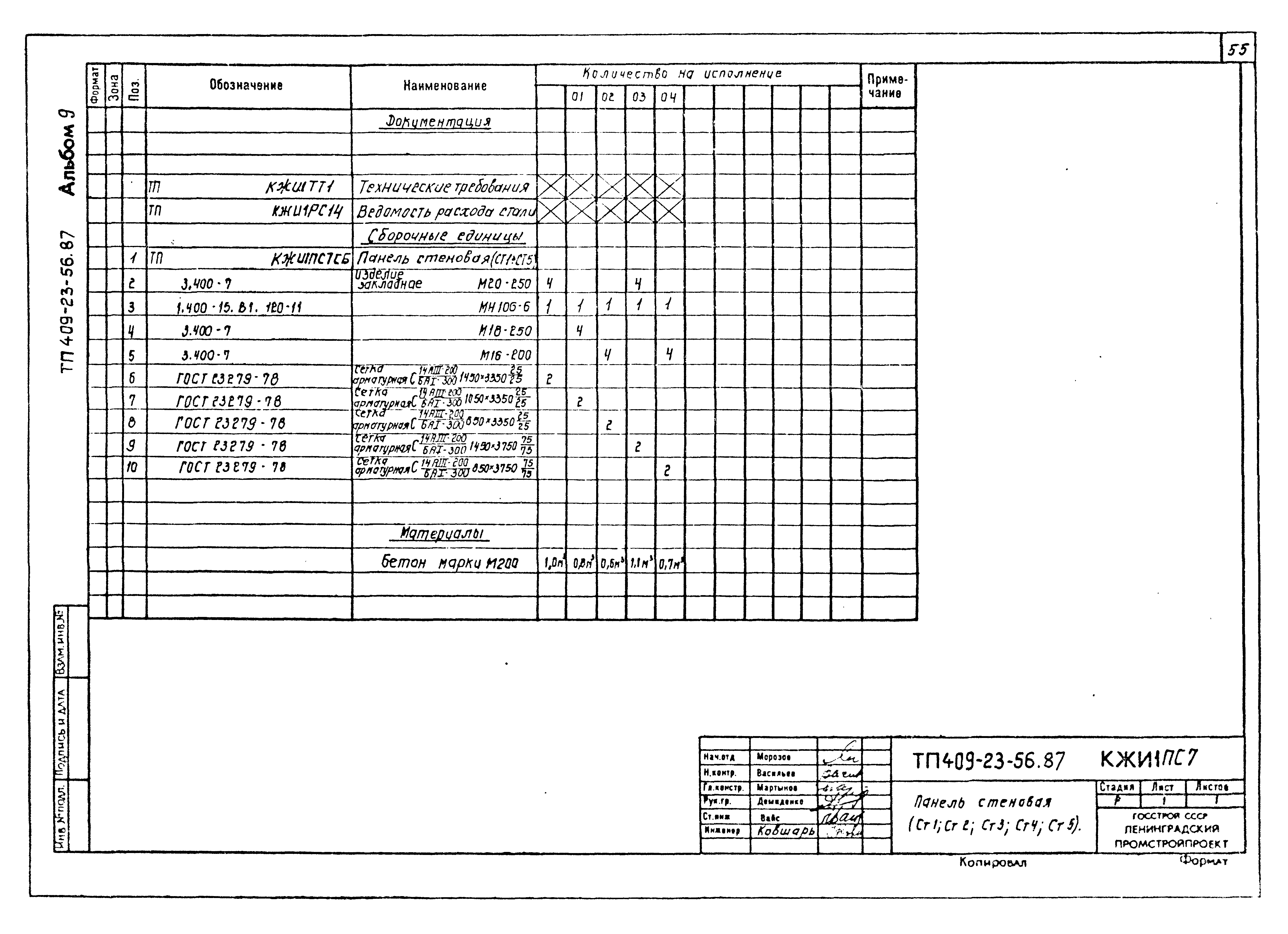 Типовой проект 409-23-56.87