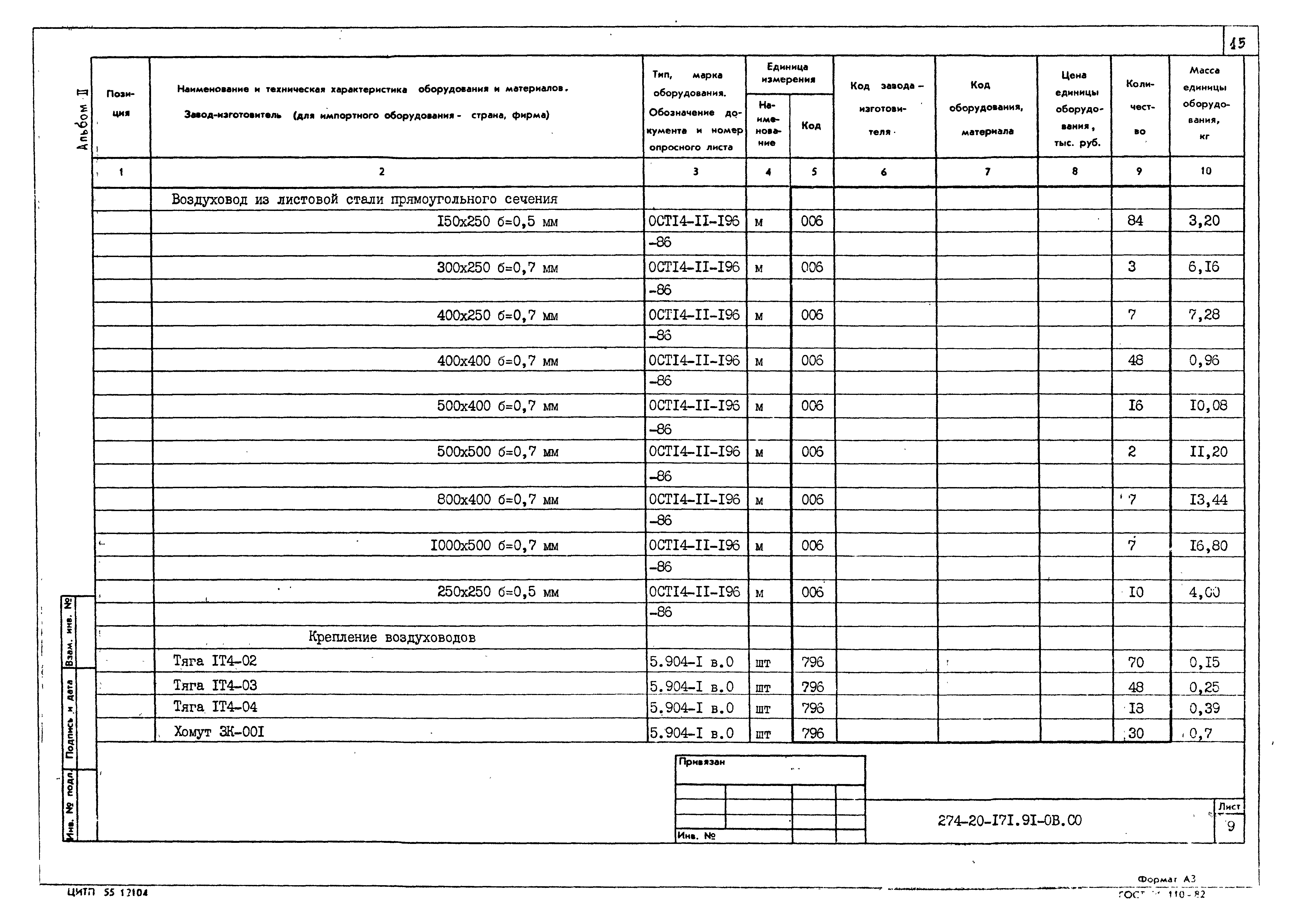 Типовой проект 274-20-171.91