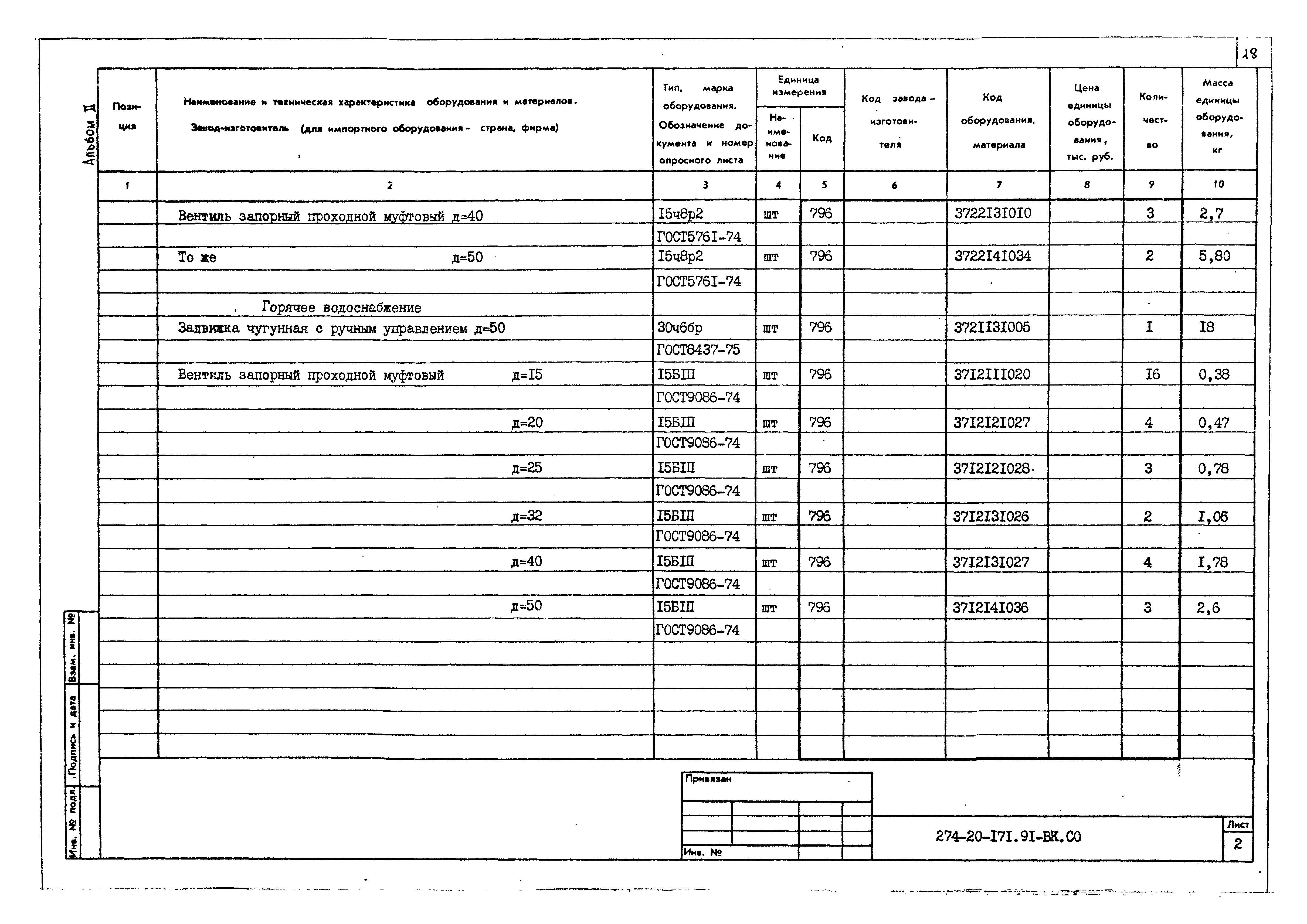 Типовой проект 274-20-171.91