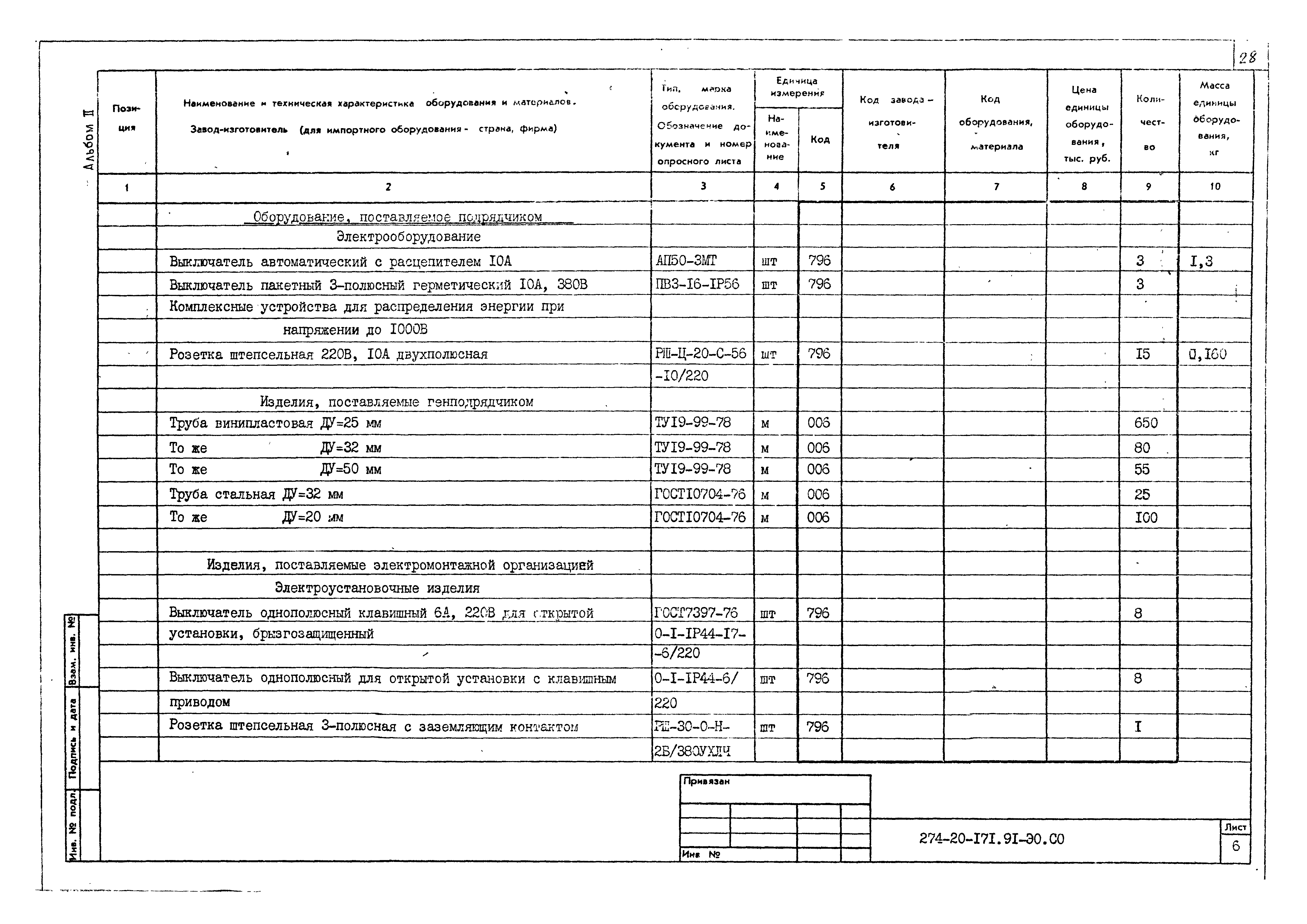 Типовой проект 274-20-171.91