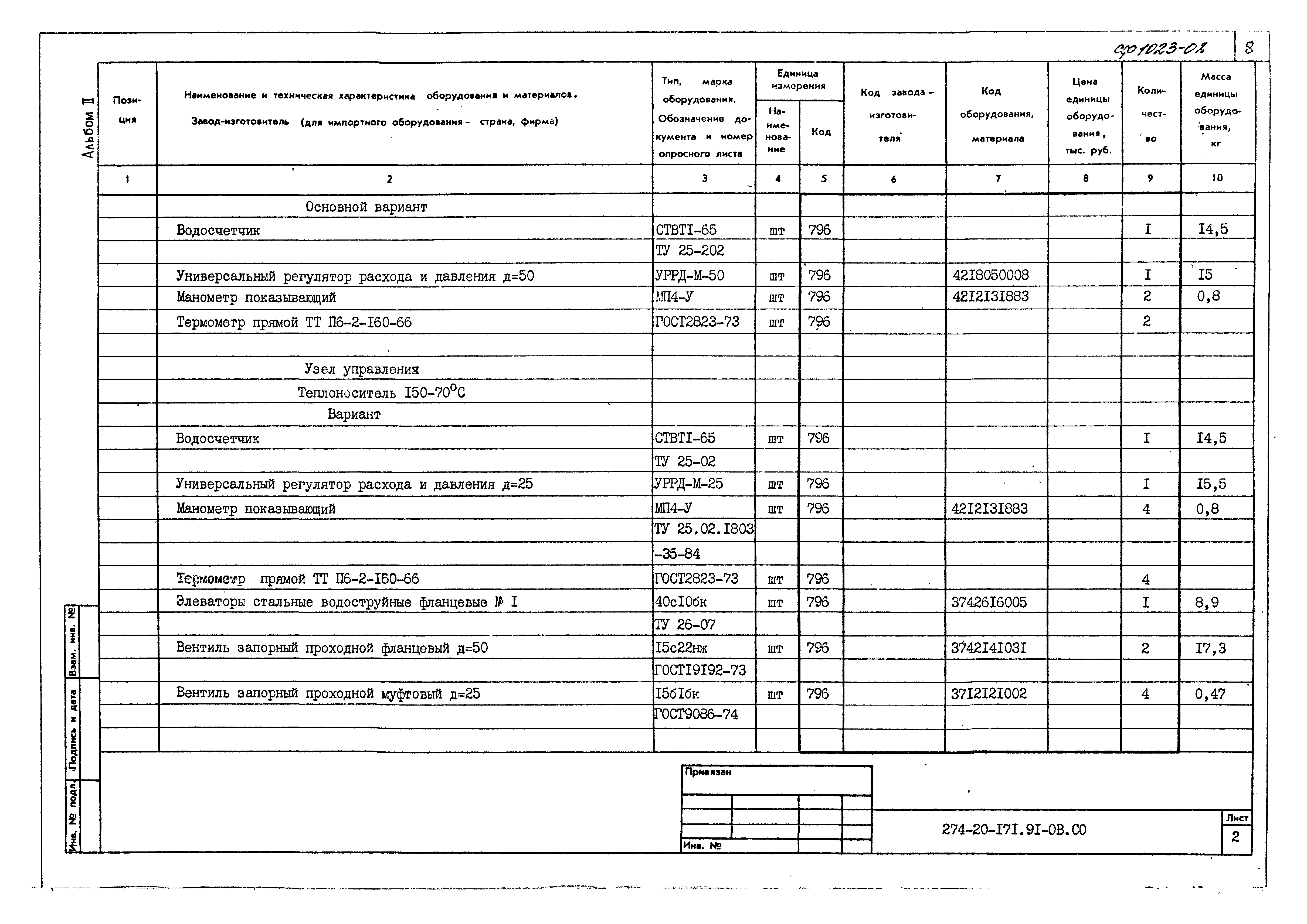 Типовой проект 274-20-171.91