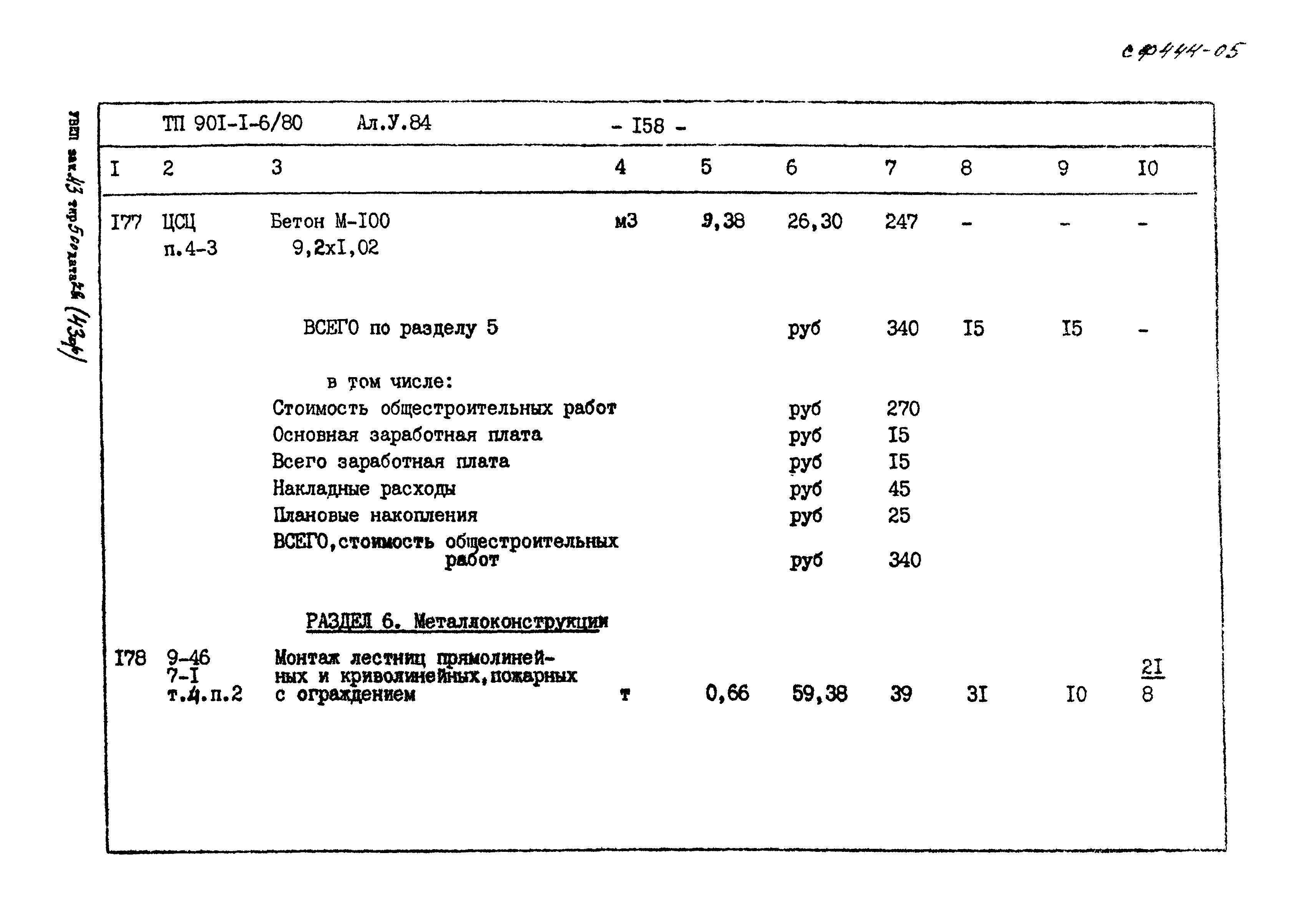 Типовой проект 901-1-6/80