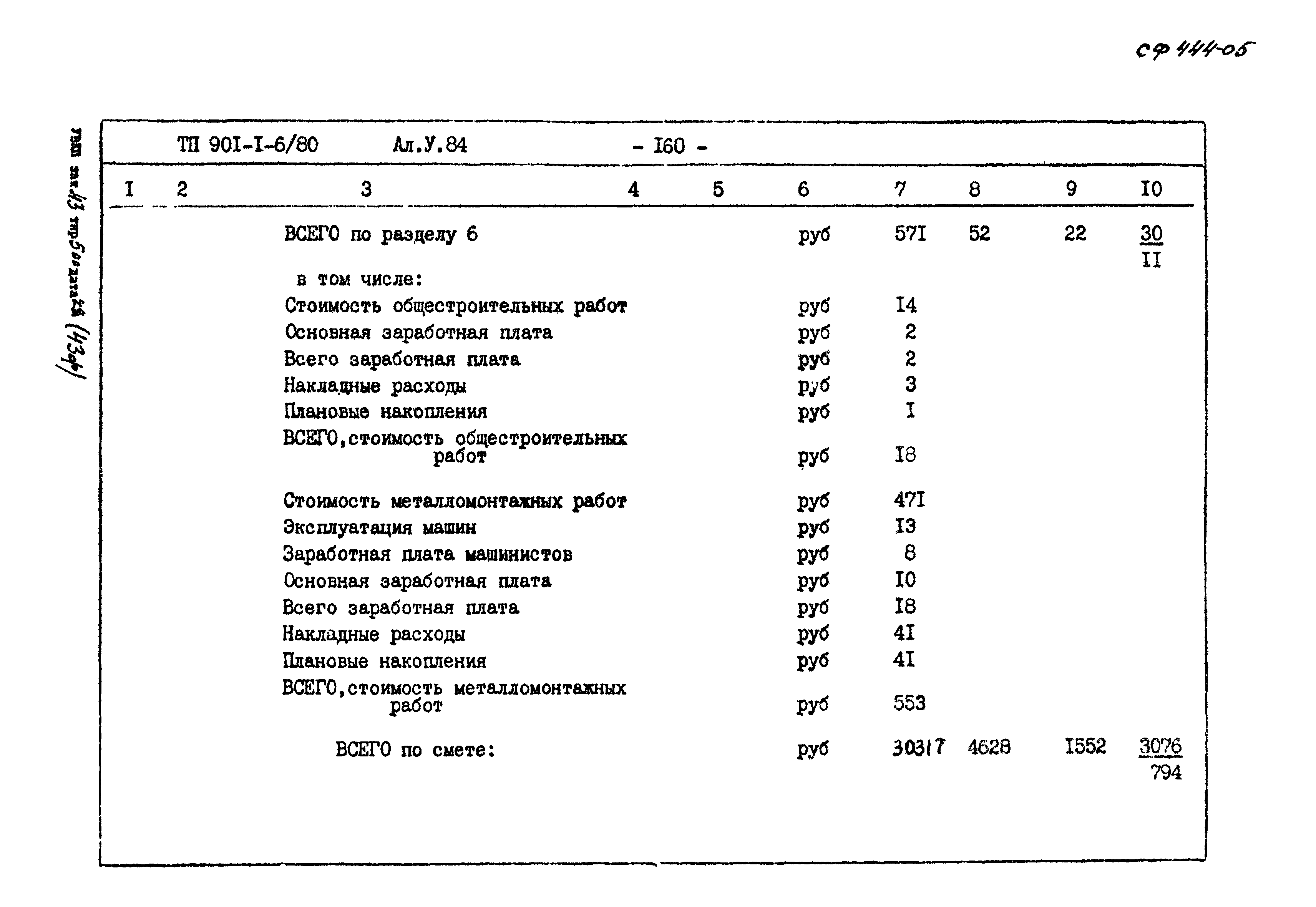 Типовой проект 901-1-6/80