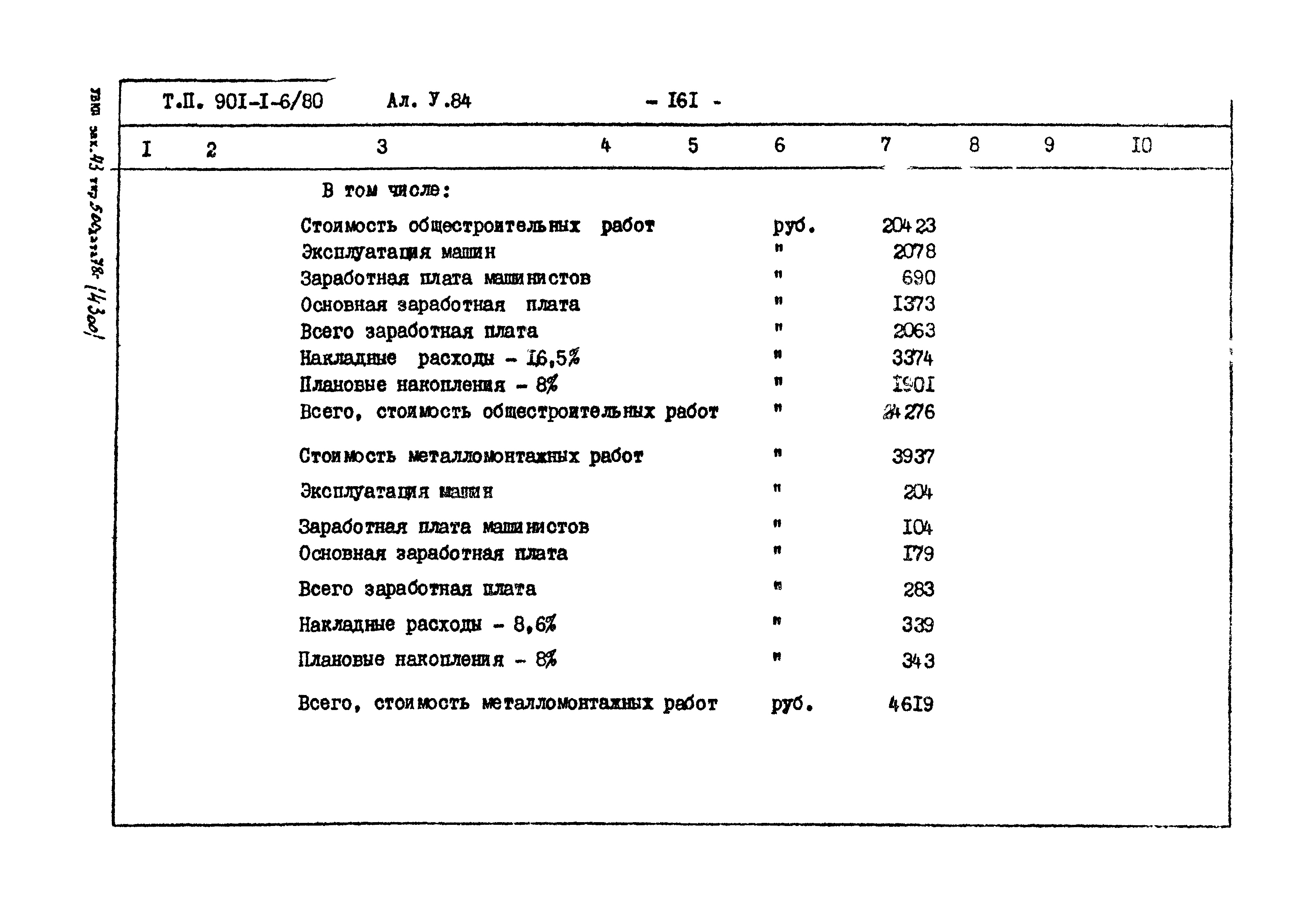 Типовой проект 901-1-6/80