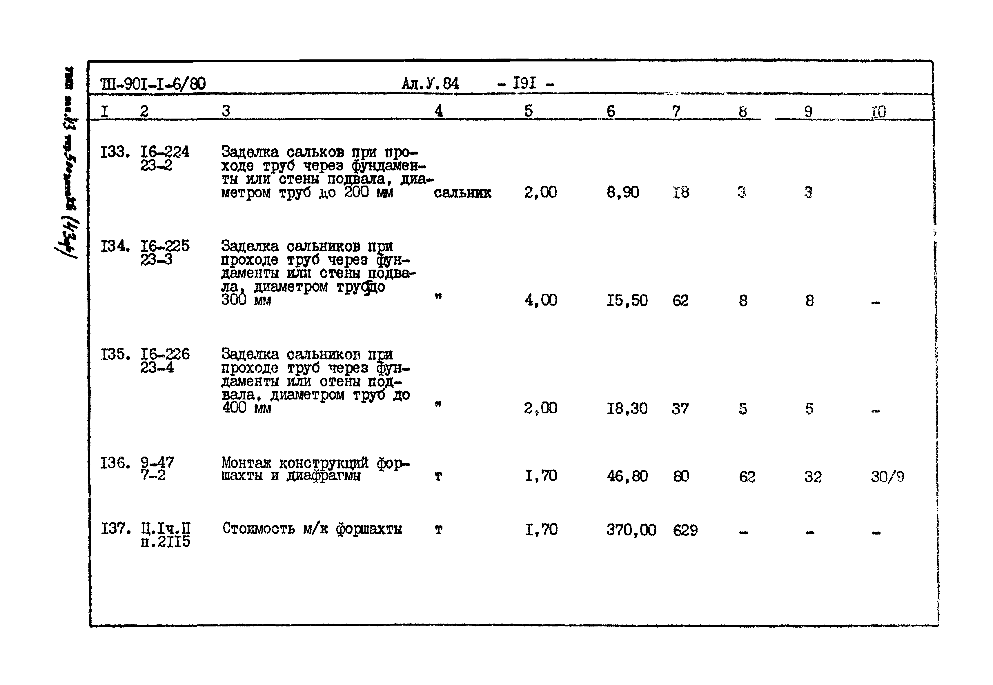 Типовой проект 901-1-6/80