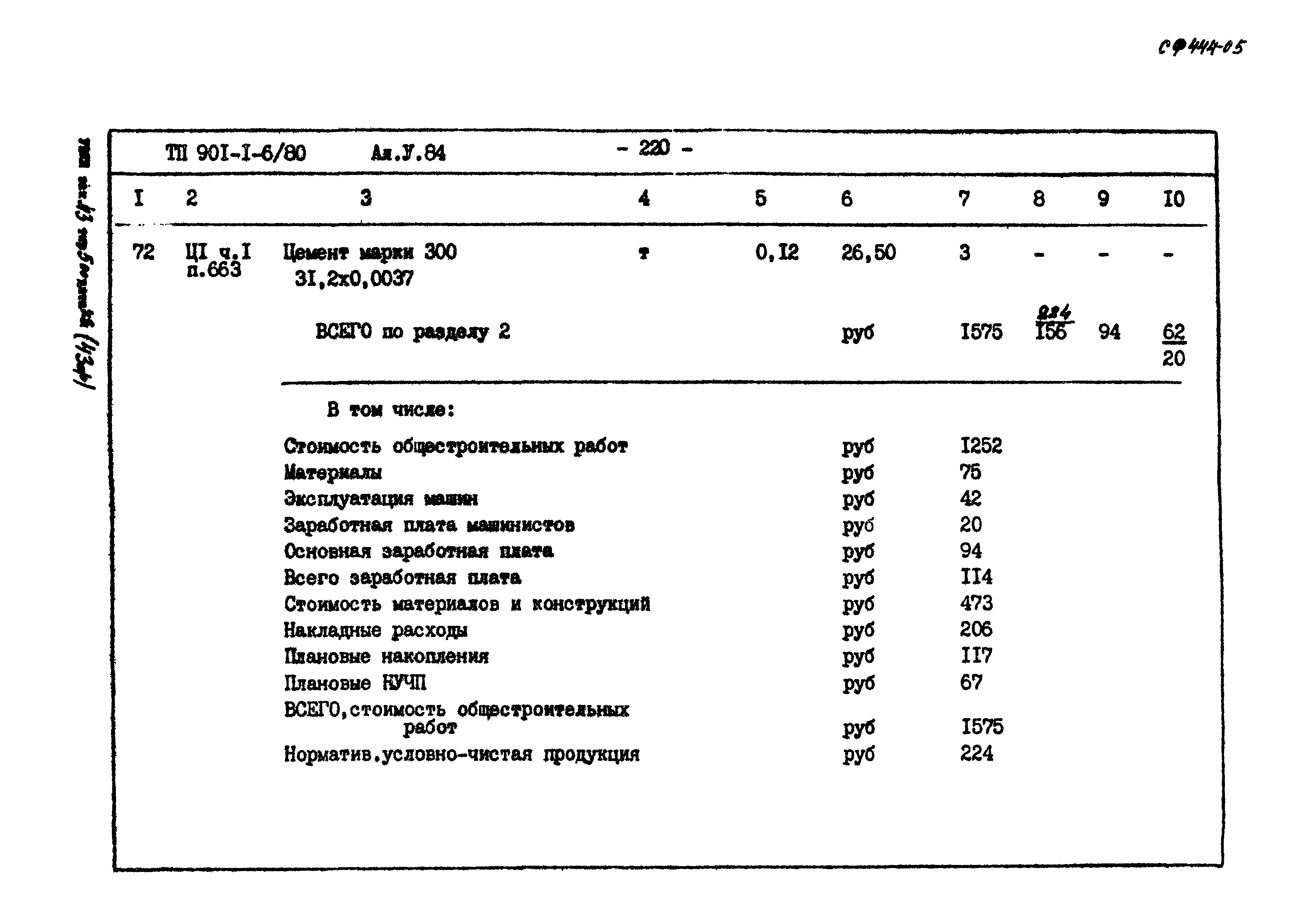 Типовой проект 901-1-6/80