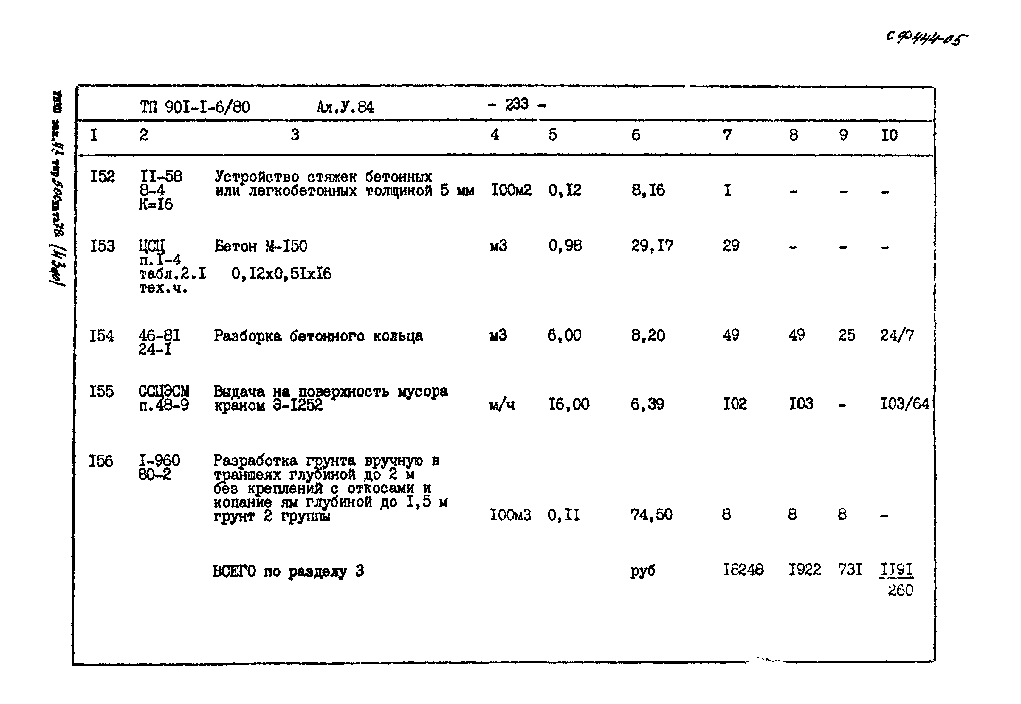 Типовой проект 901-1-6/80