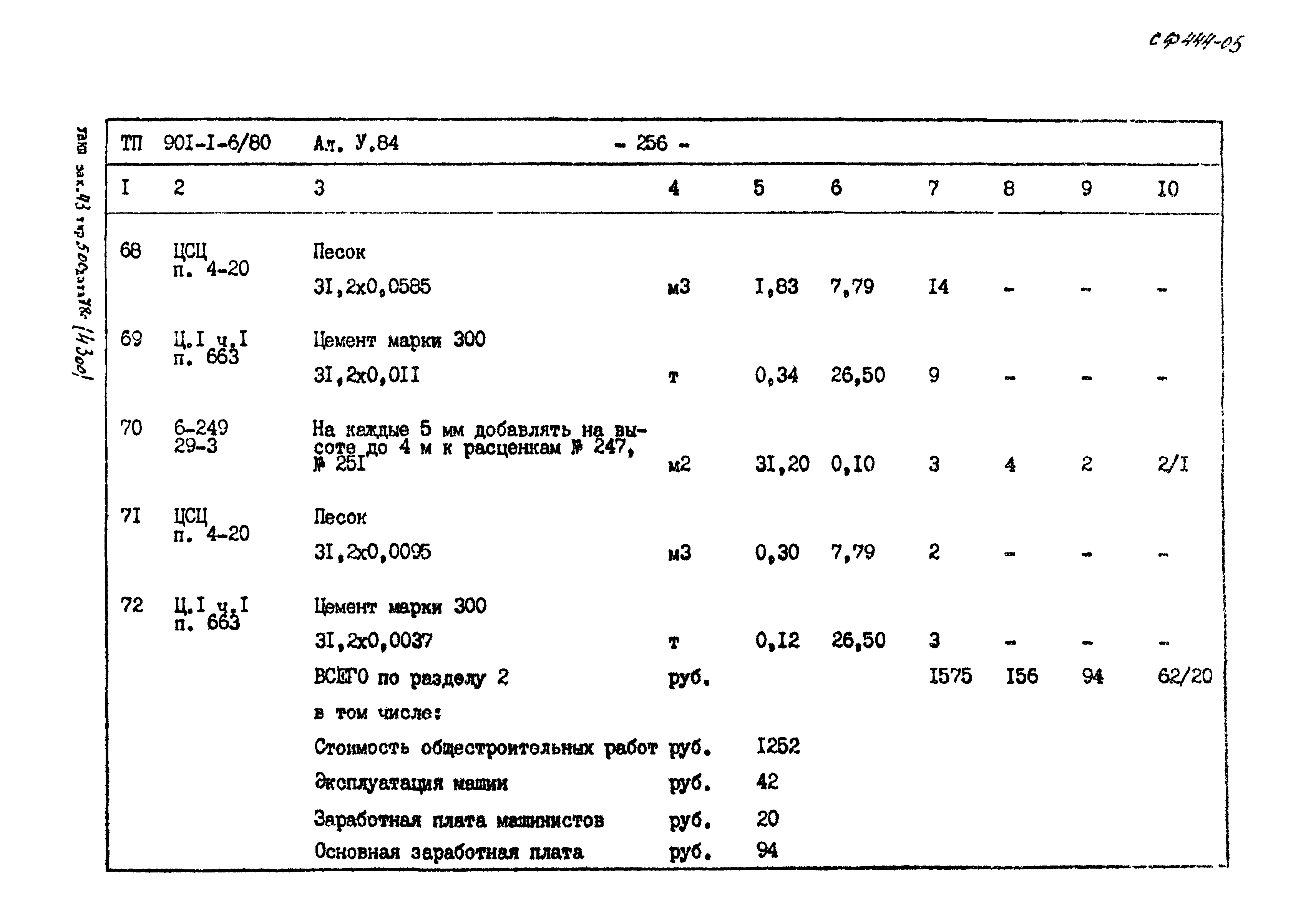 Типовой проект 901-1-6/80